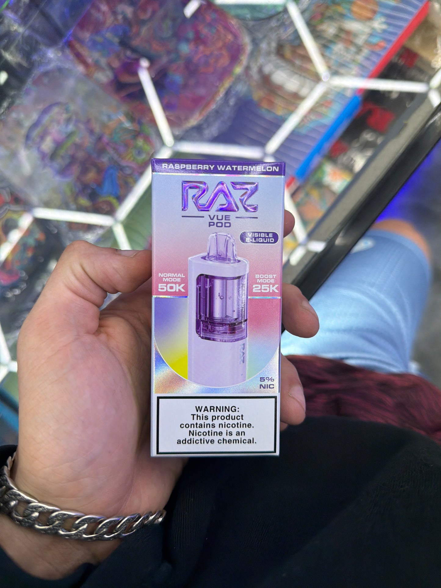 Raz Vue Pod 50k puff disposable raspberry watermelon