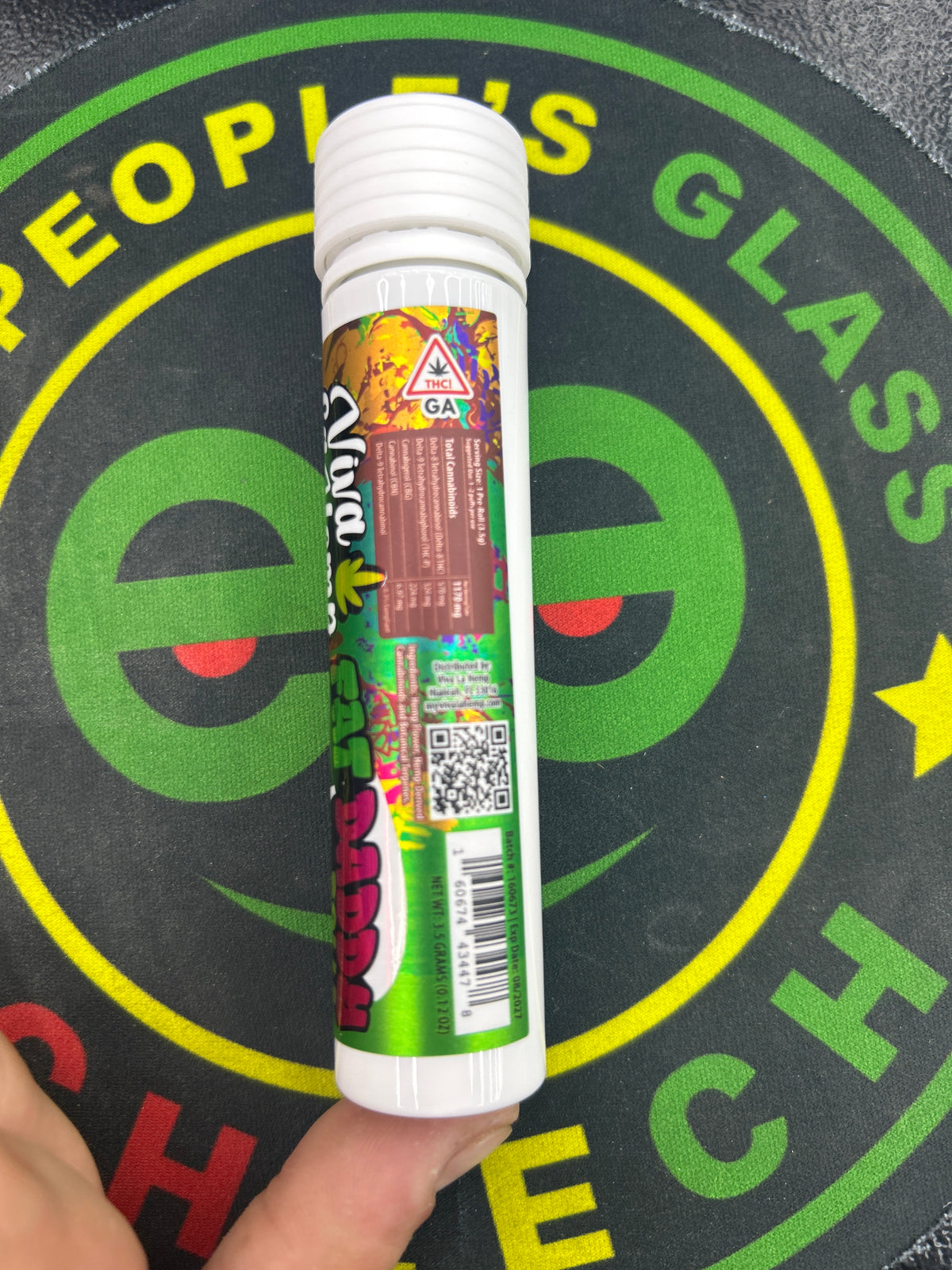 Viva la hemp fat daddy rolls diamond hash hole w/glass tip chubby monkey hybrid