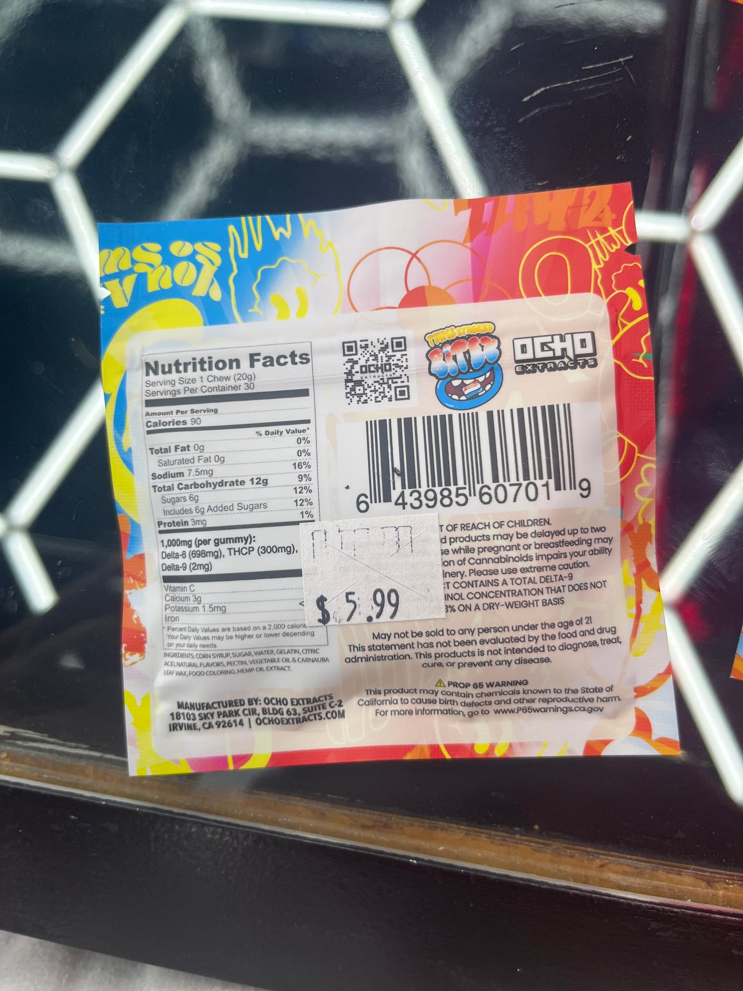 Double stacked bitez bomb pop 2000mg