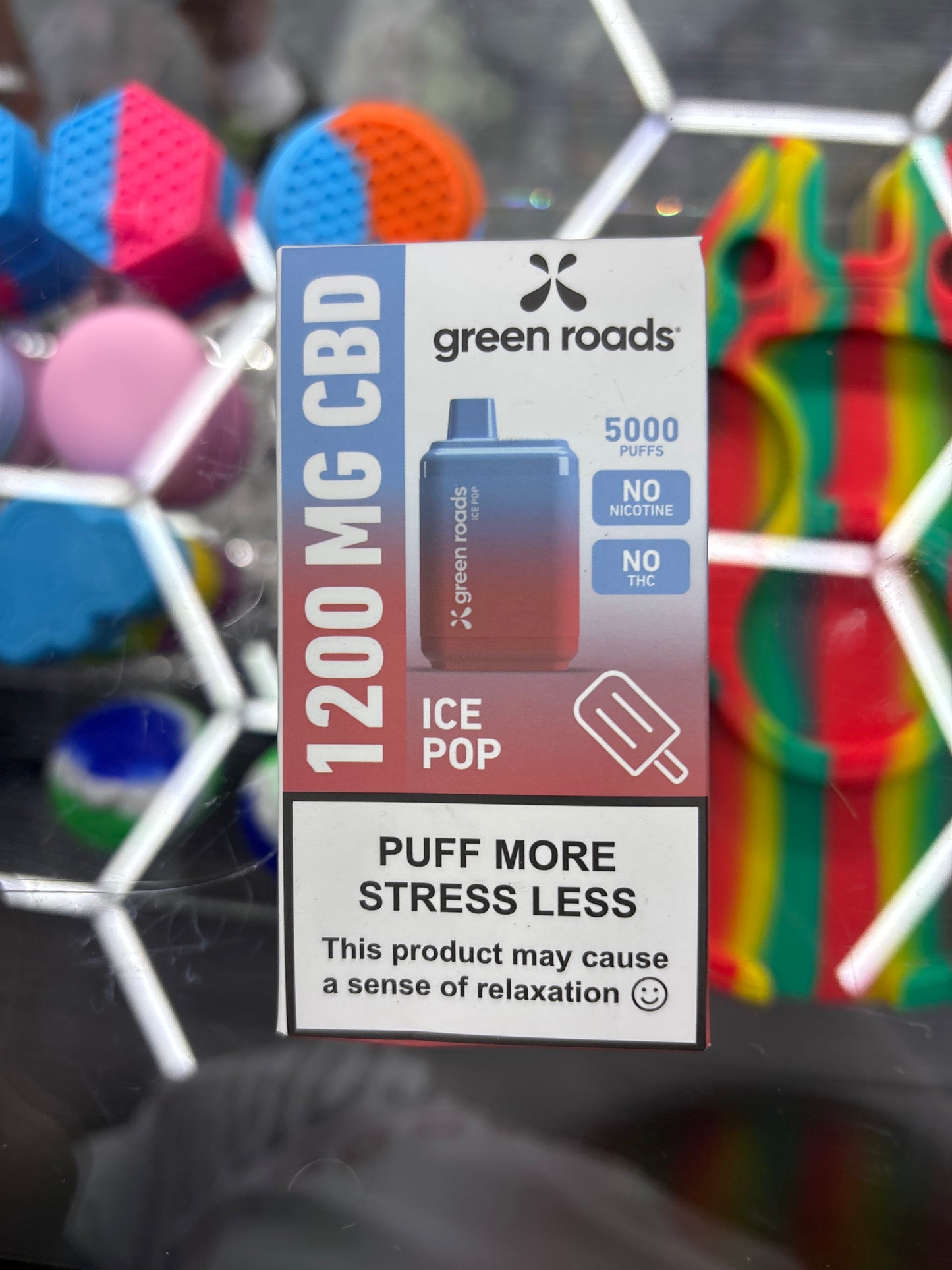 Green roads, 1200 MGCBD ice pop vape