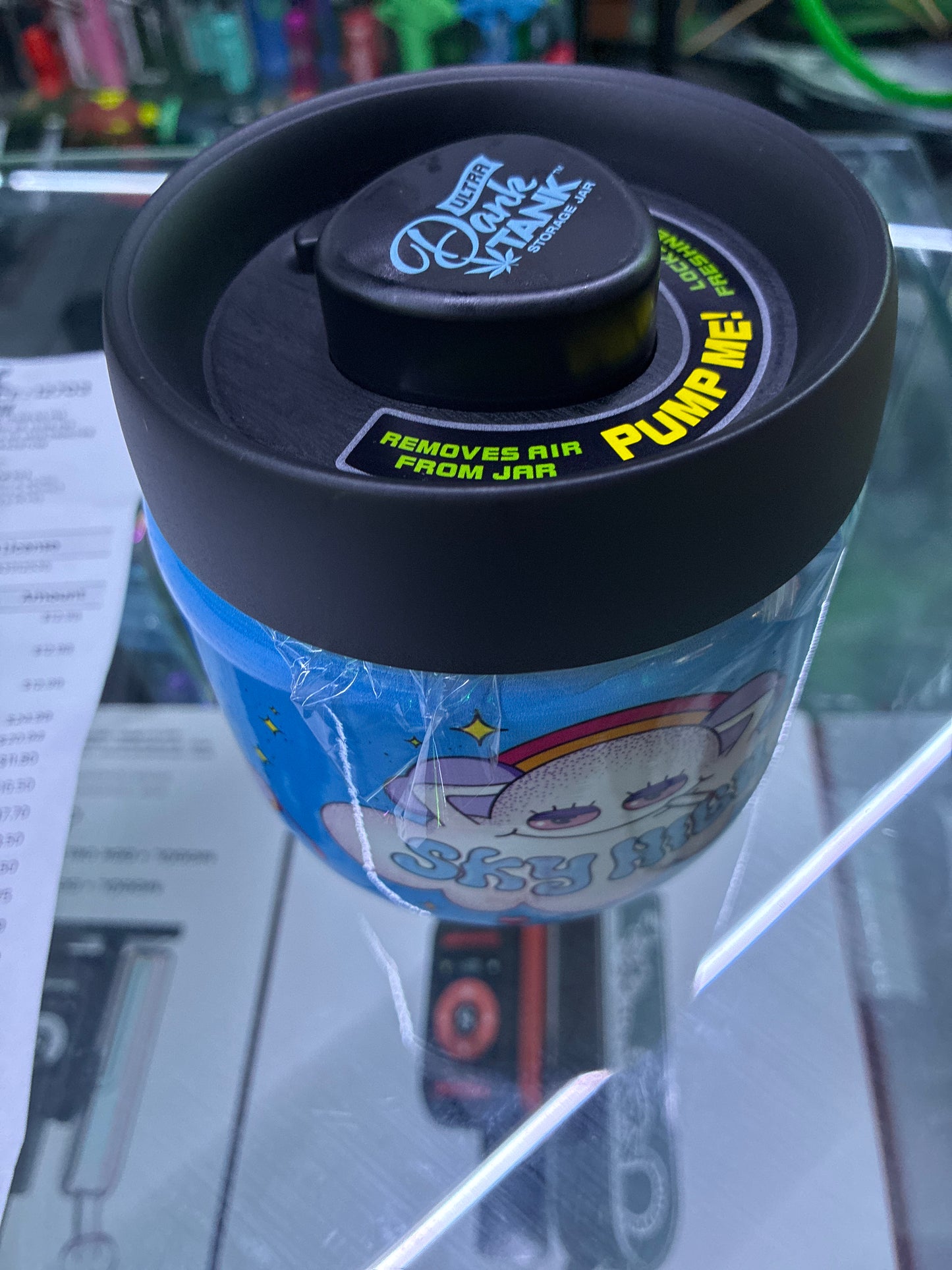 Fujima stash jar glass dank time sky high