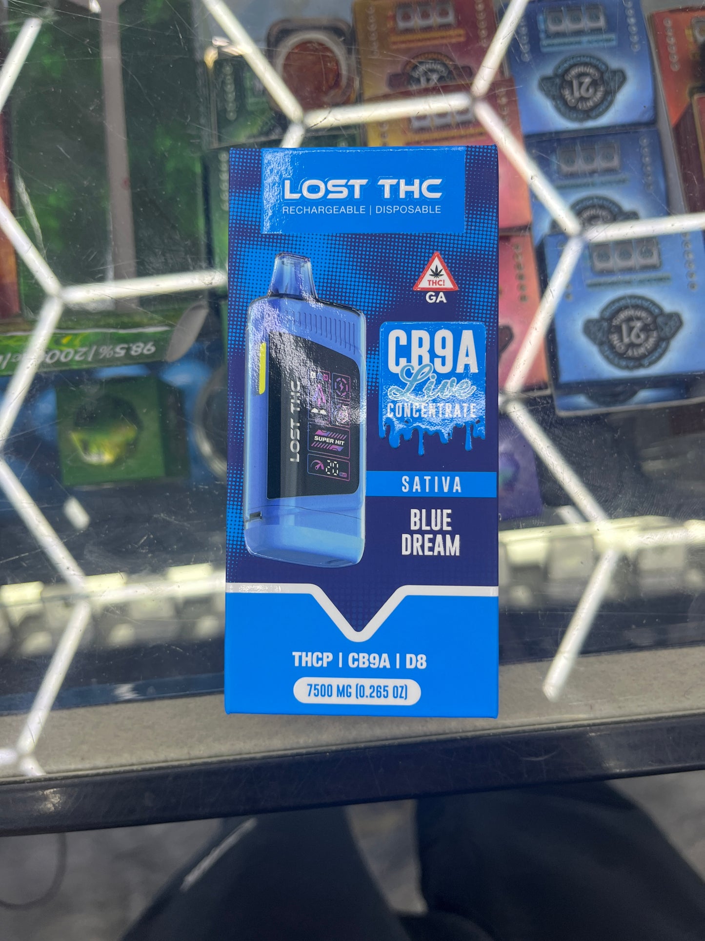 Lost thc CB9A live concentrate 7.5g blue drean