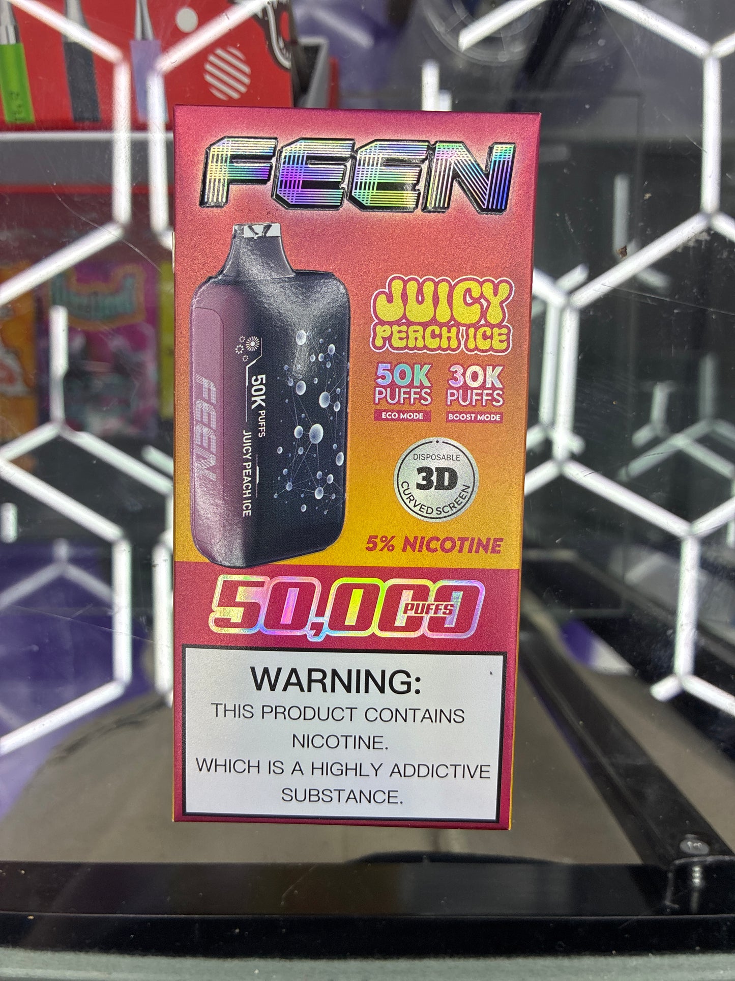 FEEN 50k puffs juicy peach ice