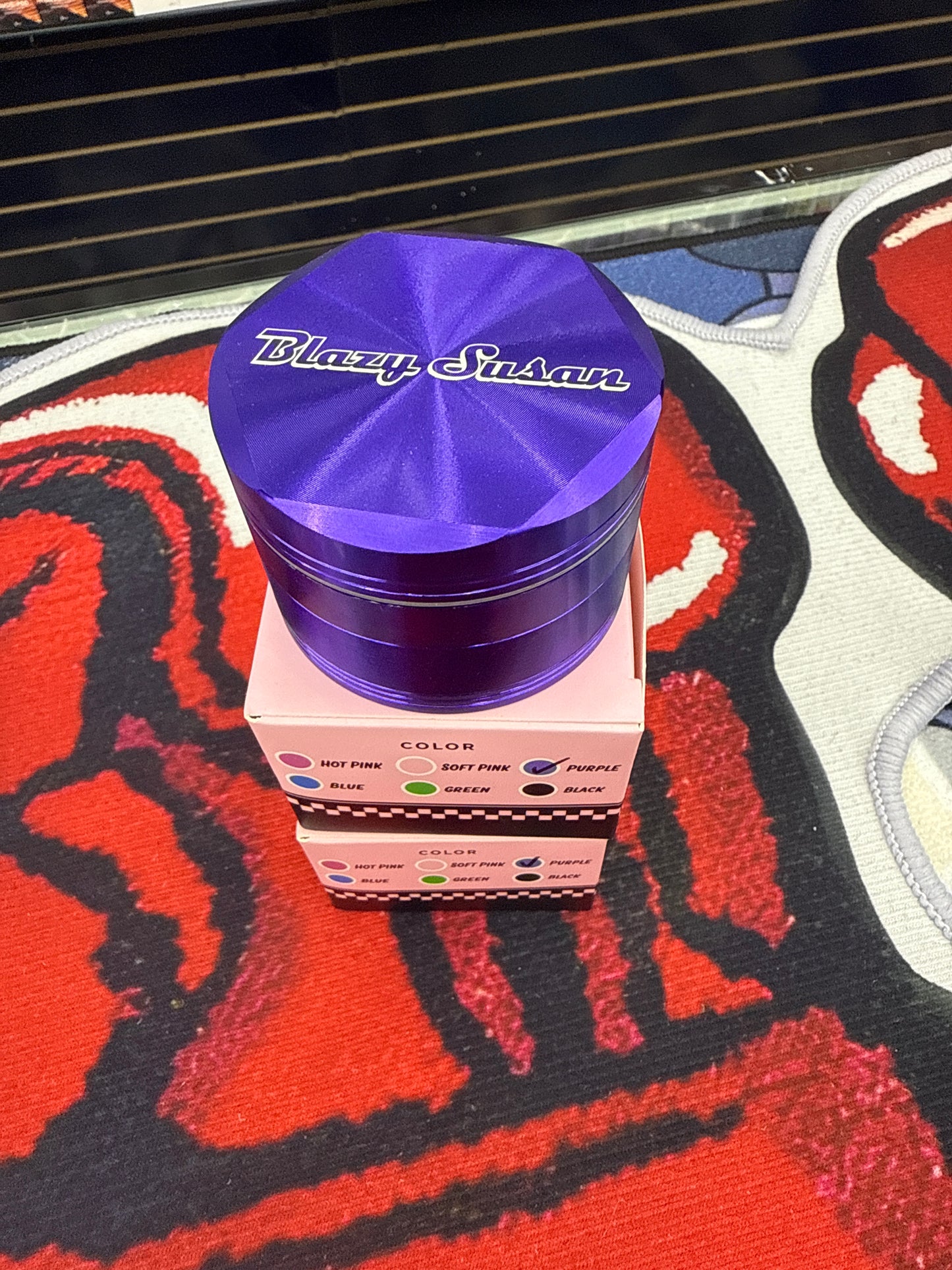Blazy susan purple grinder