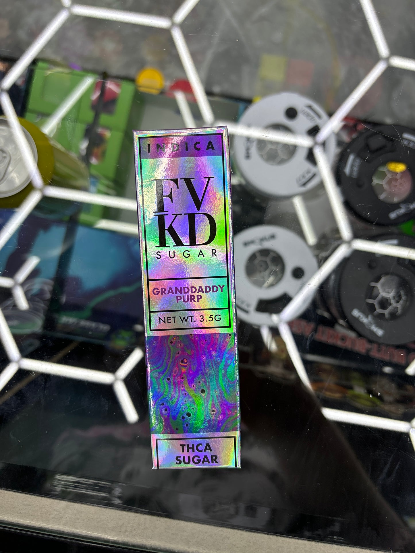 Fvkd exotics granddaddy purp, 3.5G indica THCA sugar