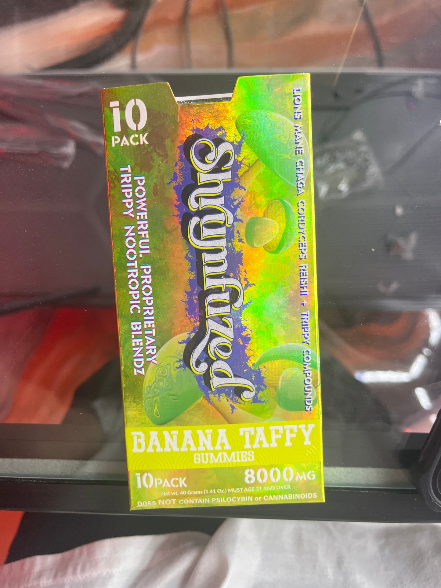 Shrumfuzed banana taffy 10pc 8000mg