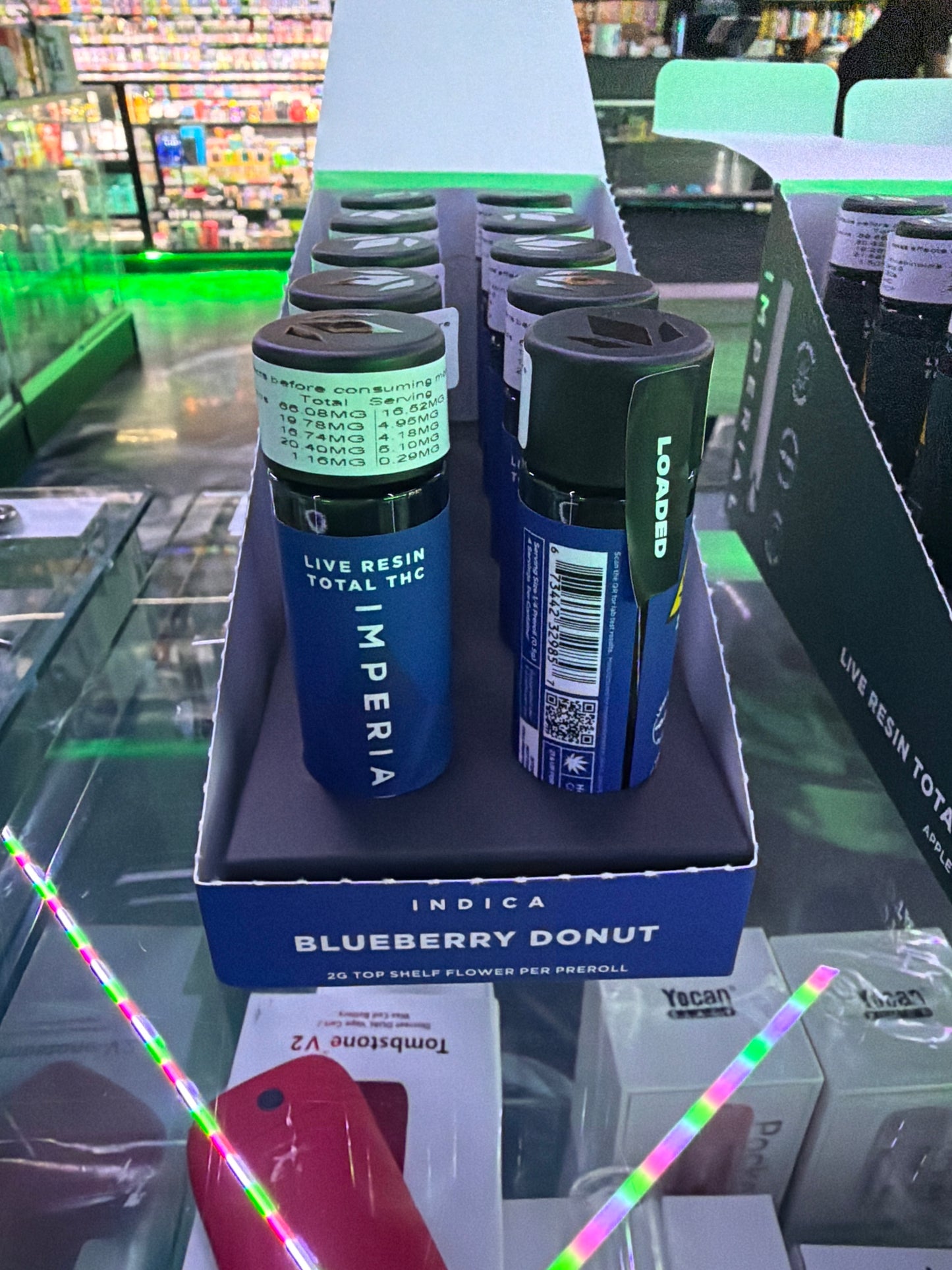 Imperial live resin blueberry donut indica