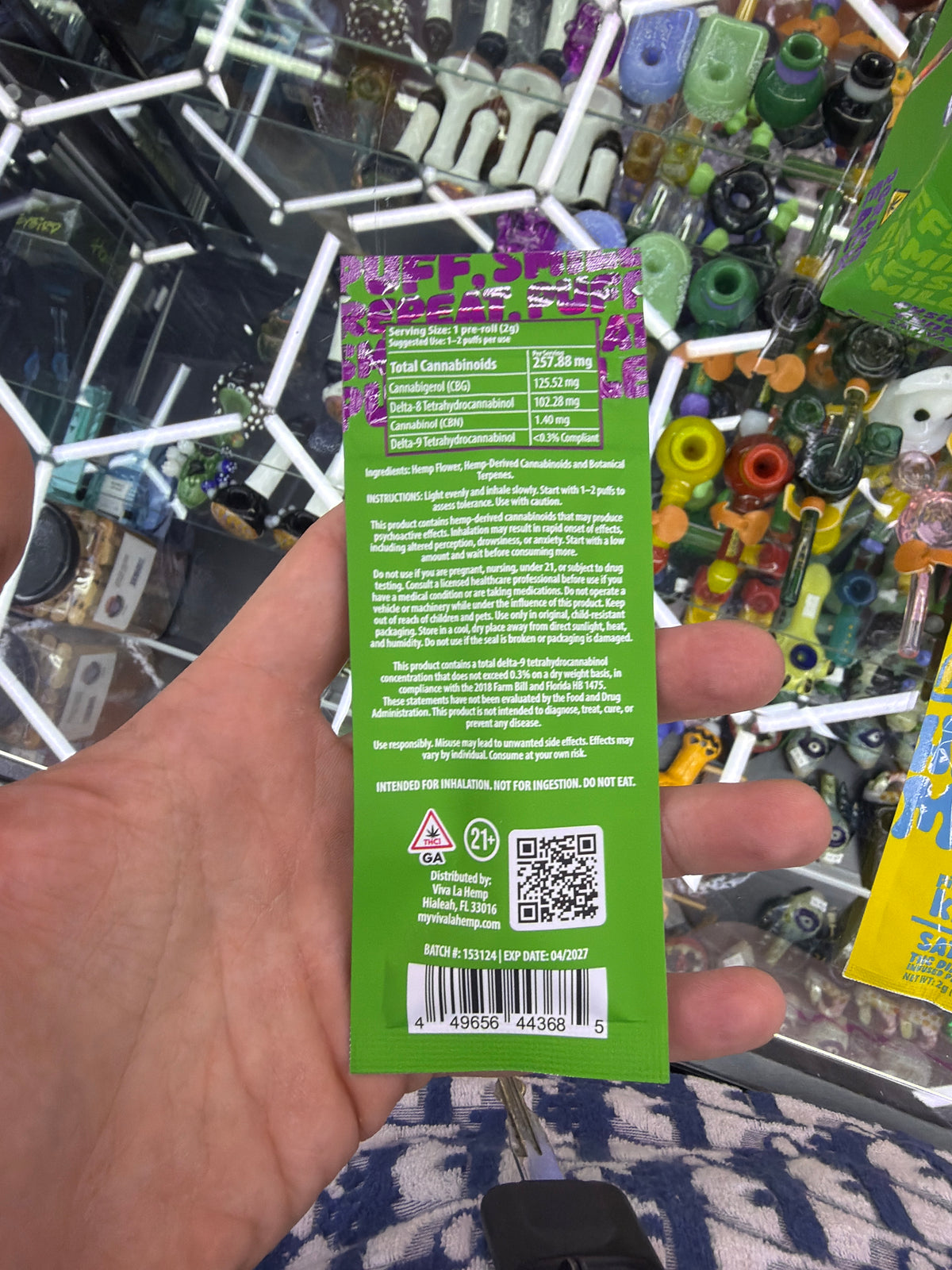 Viva La Hemp Happy Mood 2g Indica preroll Lollipop lush