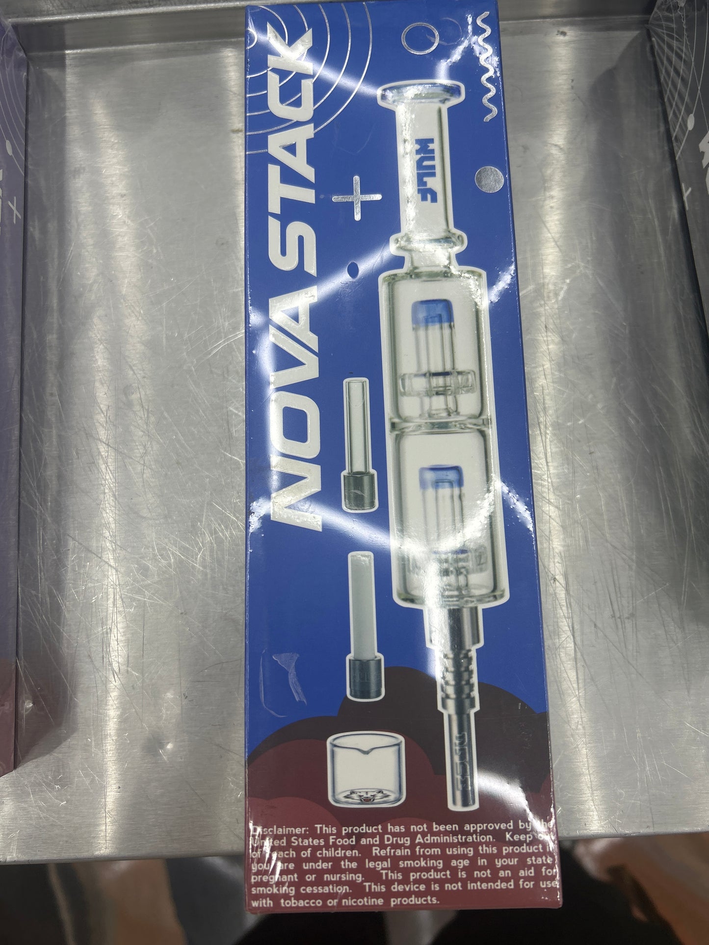 Wulf nova stack water filtering nectar collector blue