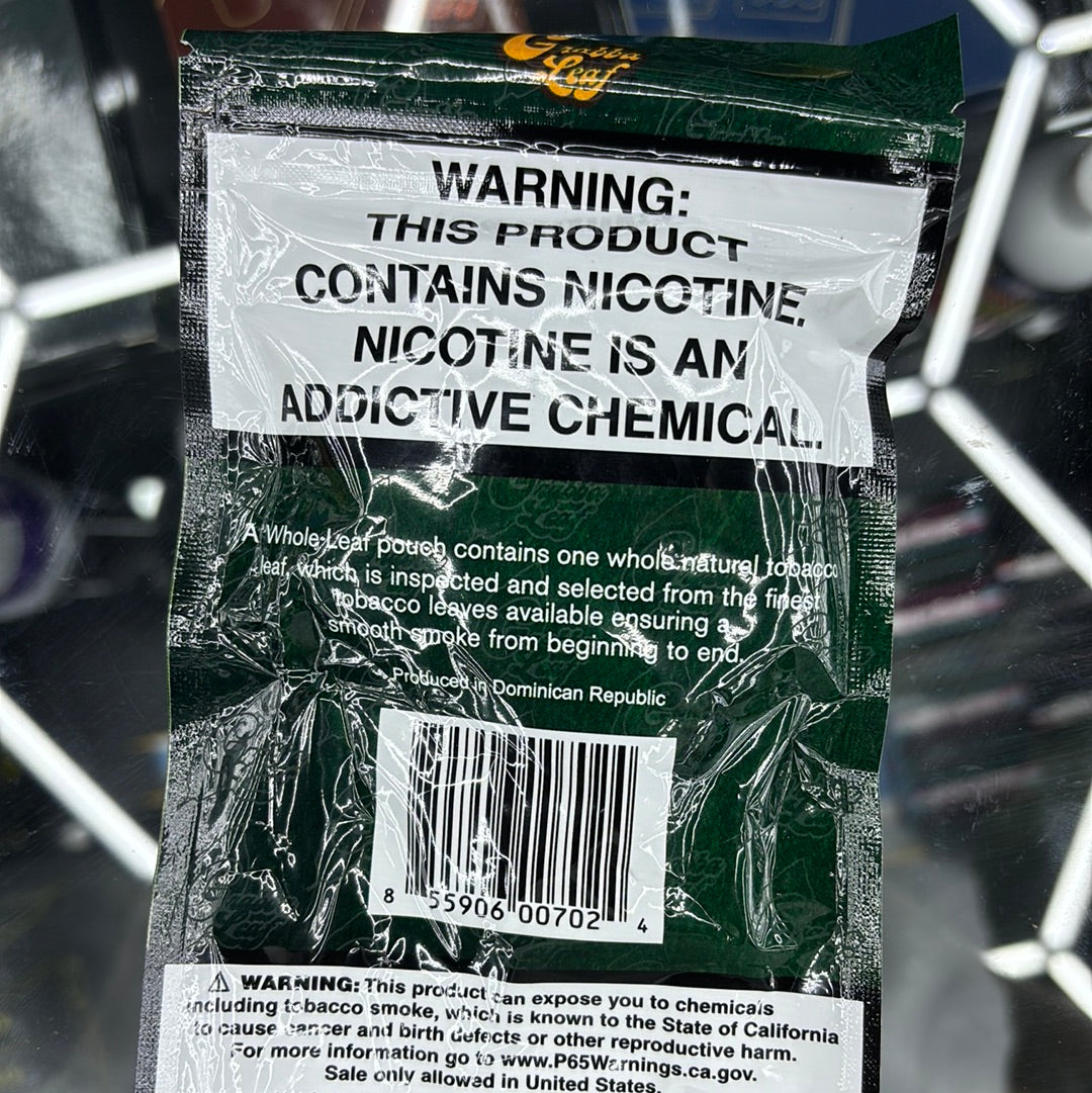 Grabba leaf whole leaf