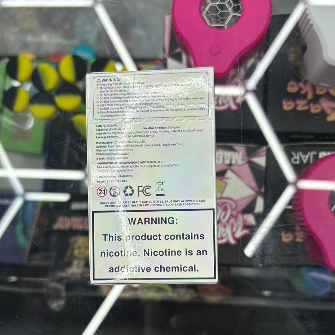 Geek bar pulse frozen blackberry fab