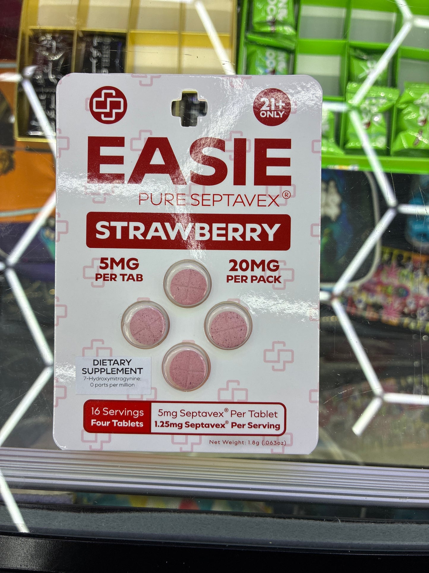 EASIE pure septavex strawberry 5mg x 4ct