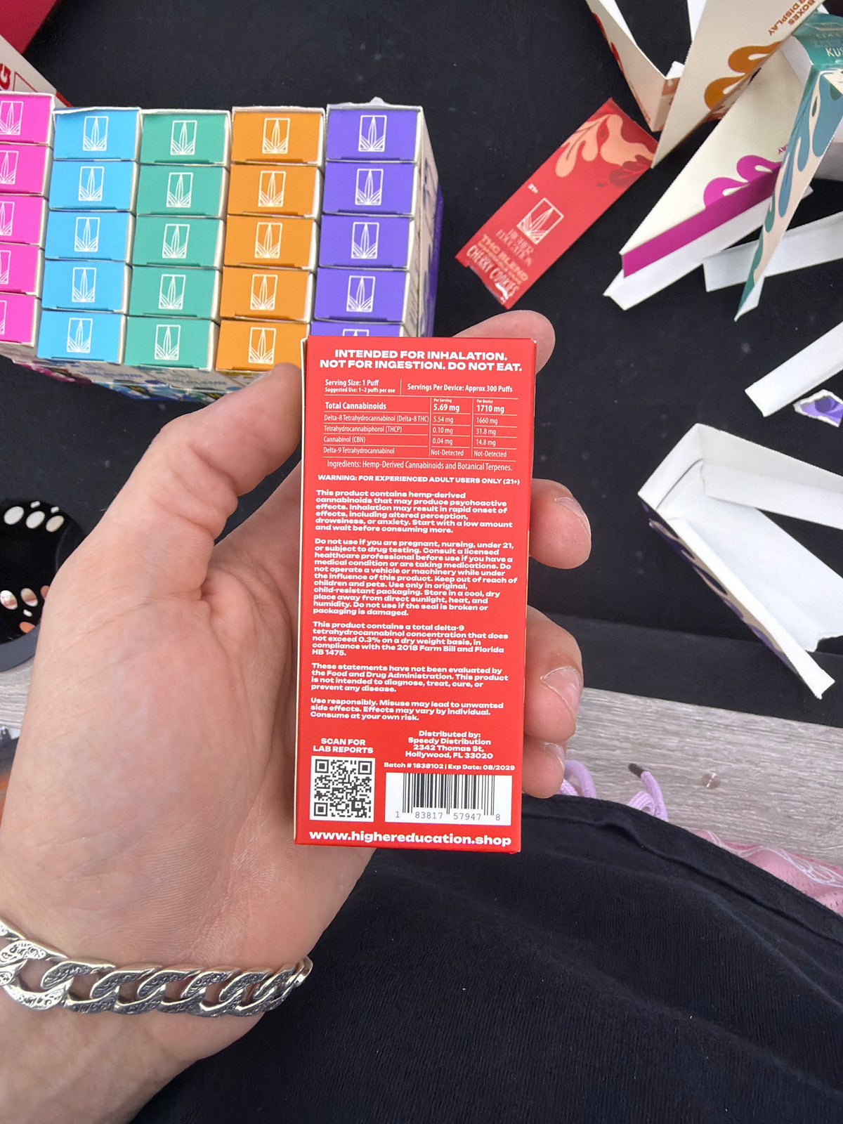 Higher Education Thc Blend Disposable Vape 2g Hybrid Cherry Cookie