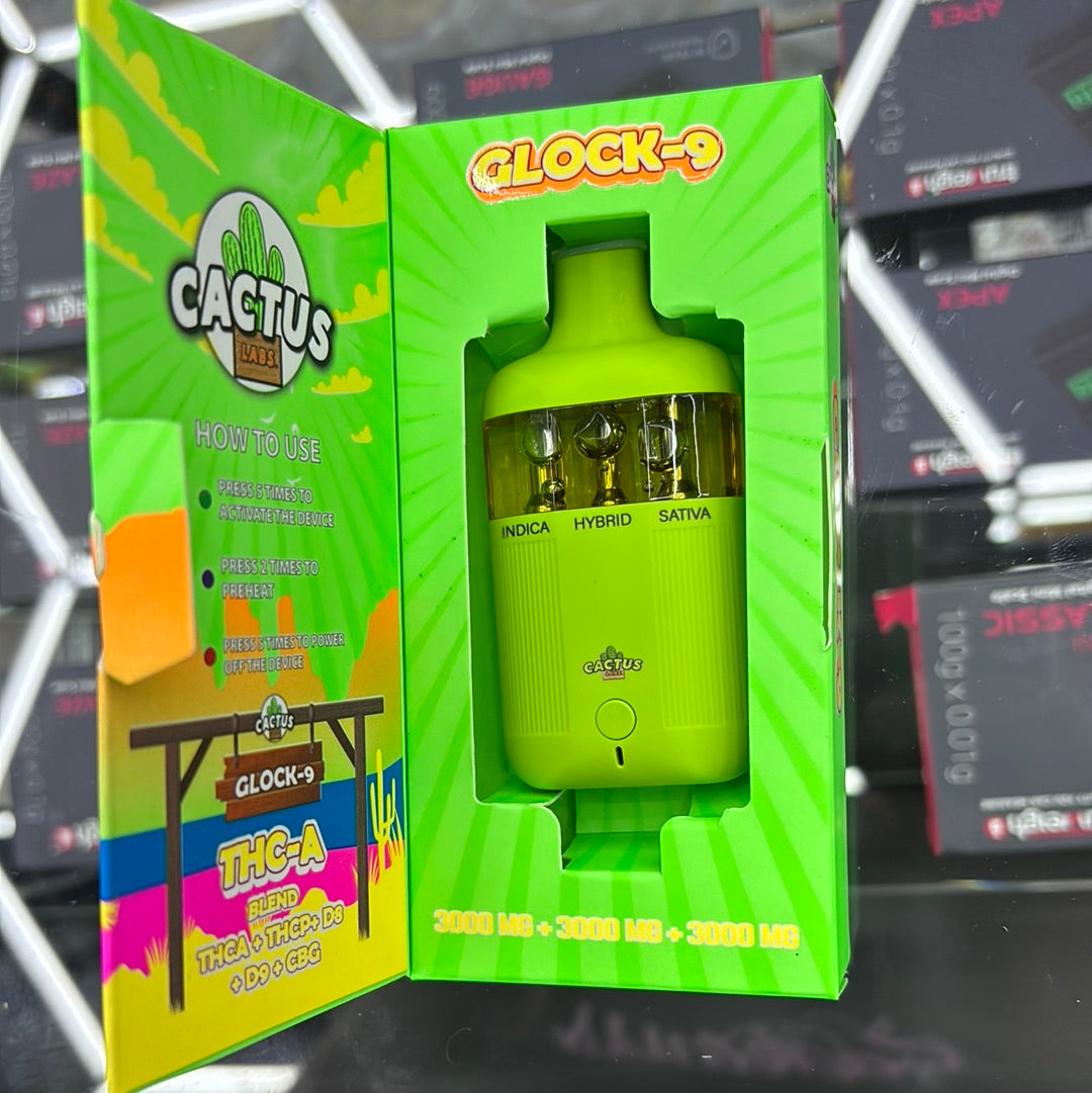 Cactus labs, Glock nine THC blend 9000 MG