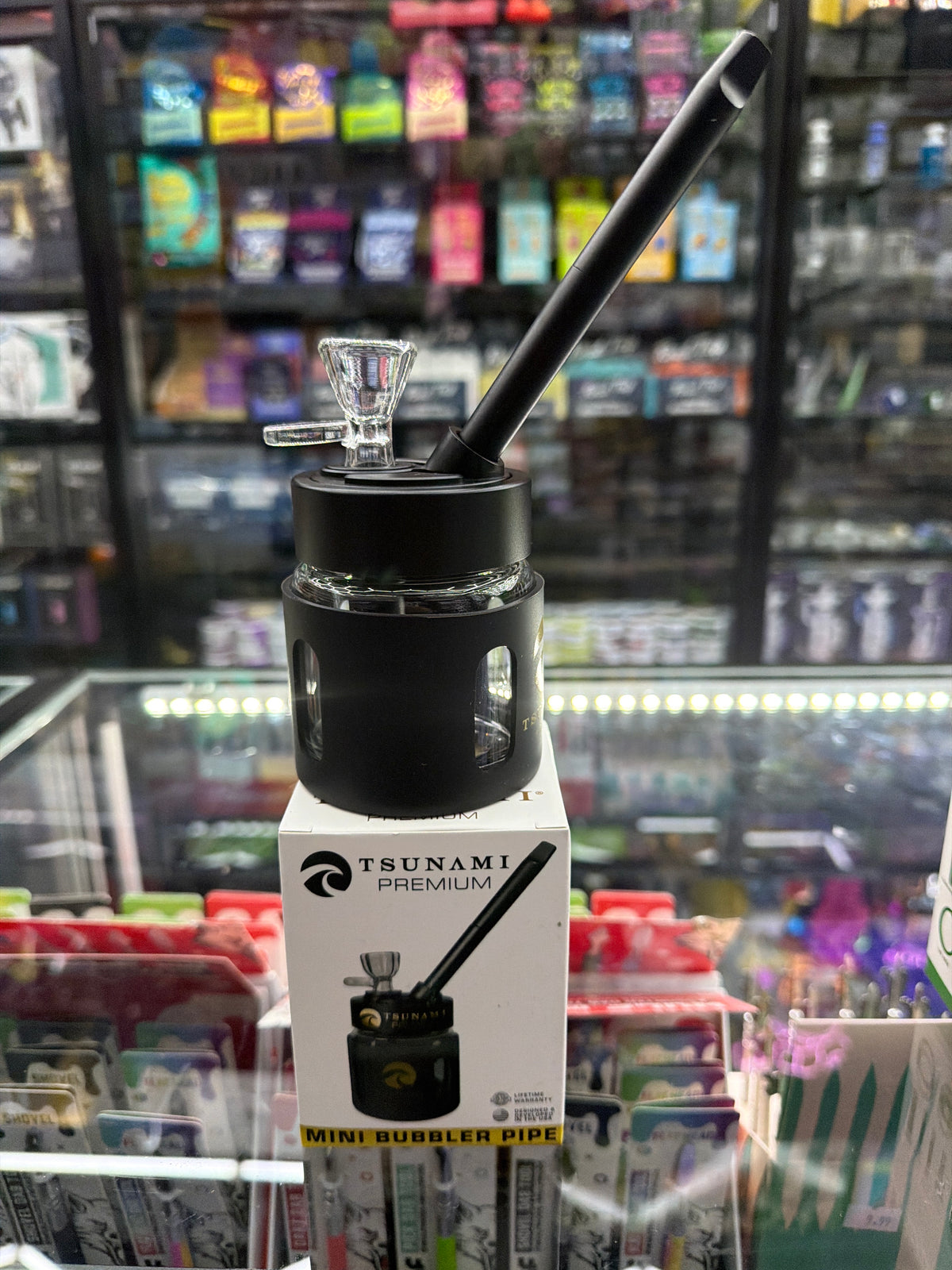 Tsunami Premium Mini Bubbler Pipe Black