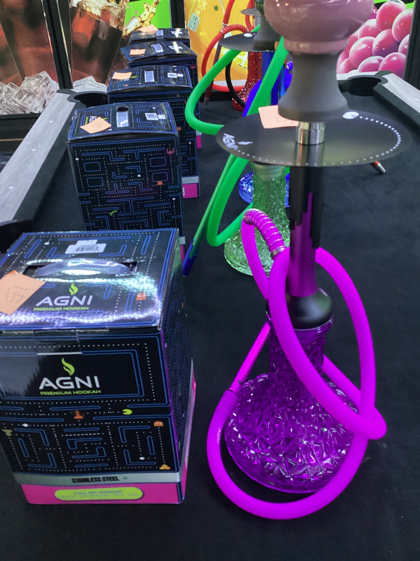 Agni hookah pacman-black/wine