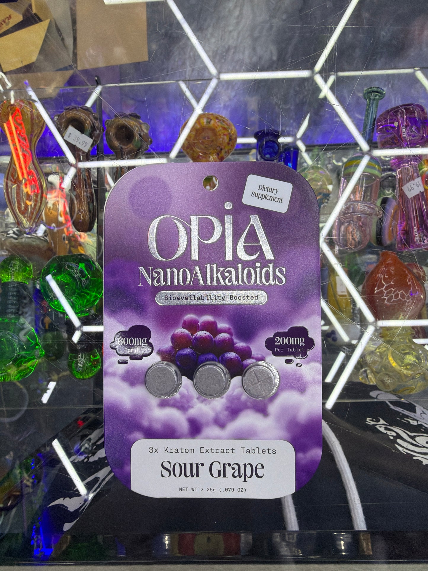 Opia nano alkaloids bioavailability boosted 200mg x 3ct sour grape