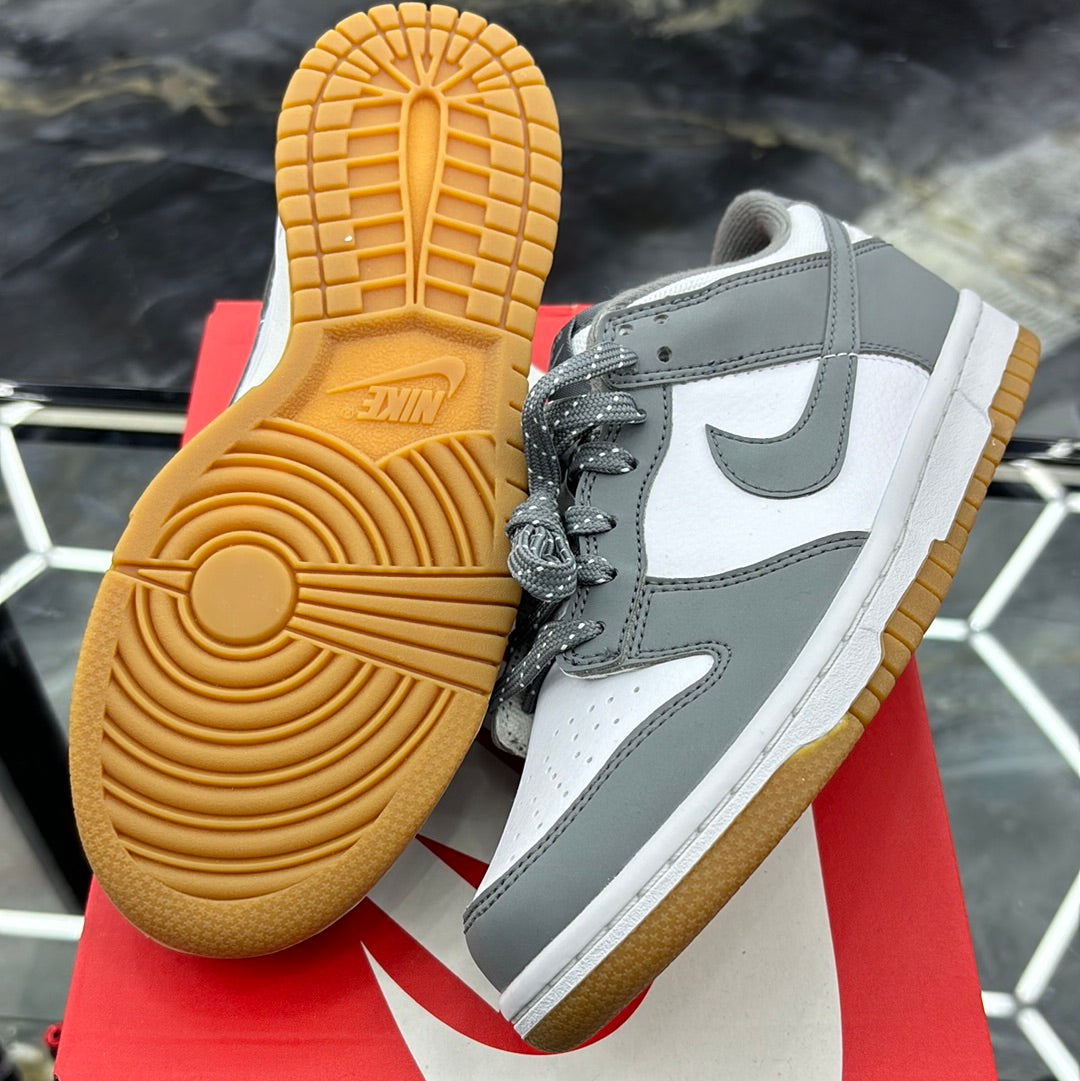 Nike dunk low gs white/smoke grey size 4.5y