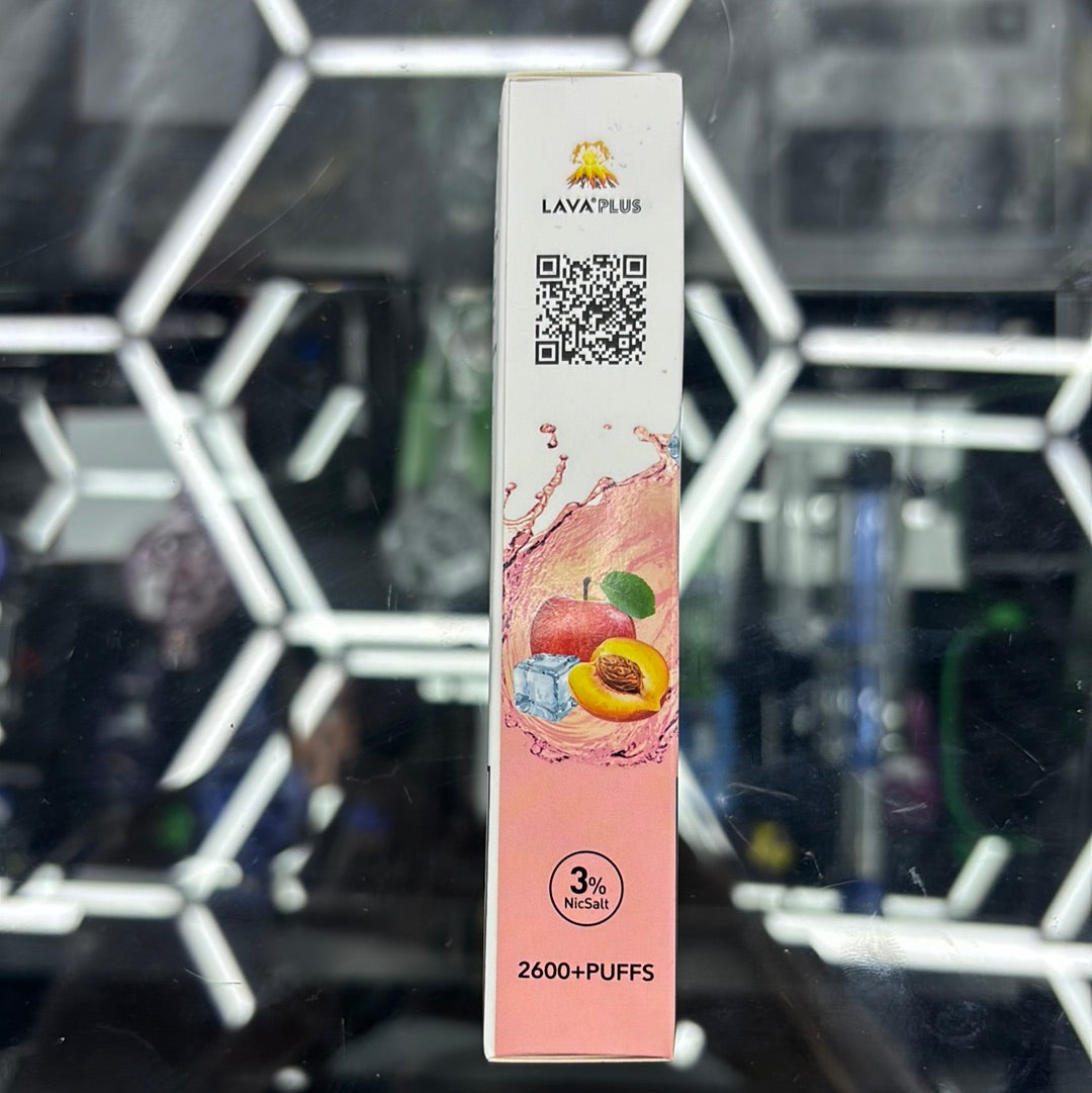 Lava plus apple peach ice 2600puffs