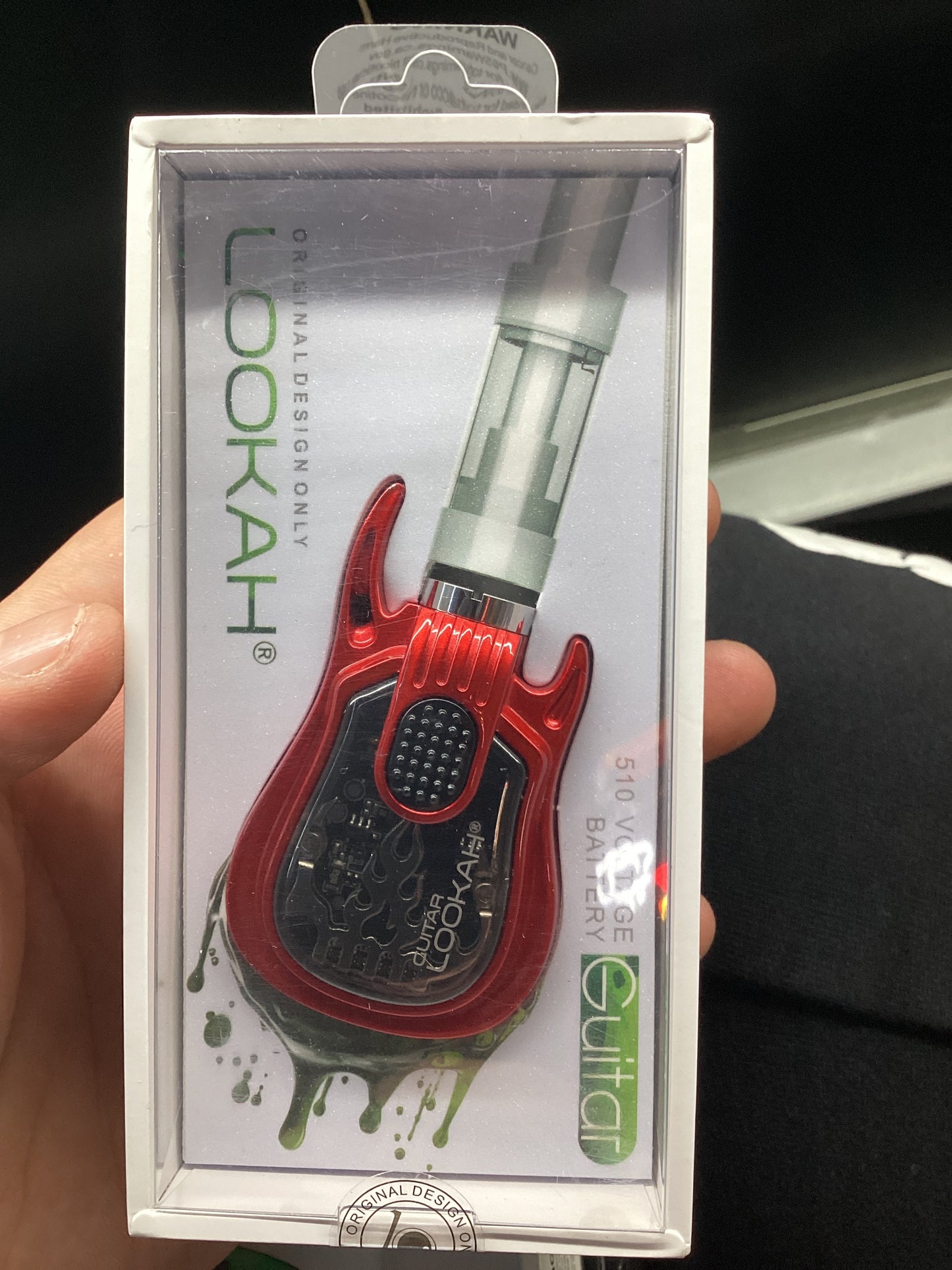 Lookah guitar battery red