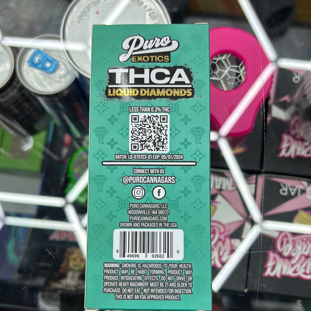 Puro thca liquid diamonds, granddaddy Pluto, 2G