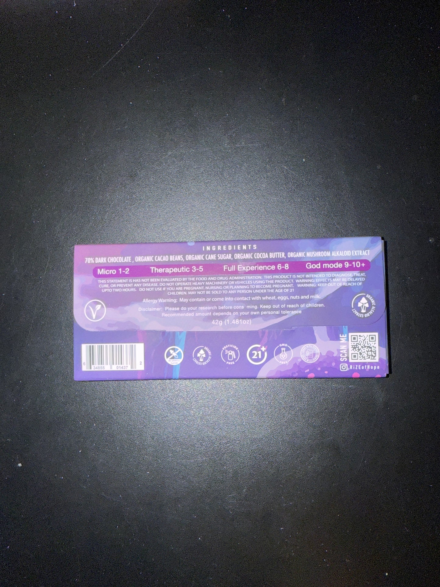 Rize 5g mushroom dark crunch