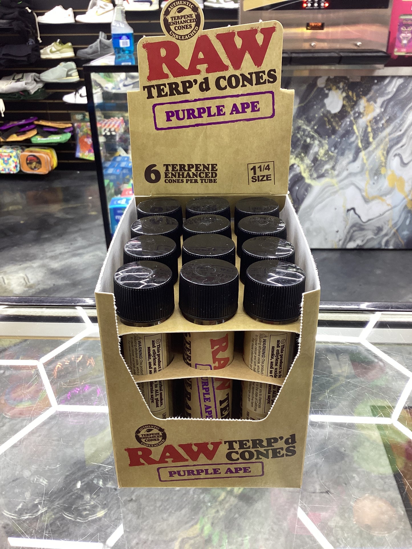 Raw Terp’d Cones purple ape 6ct 1 1/4 size