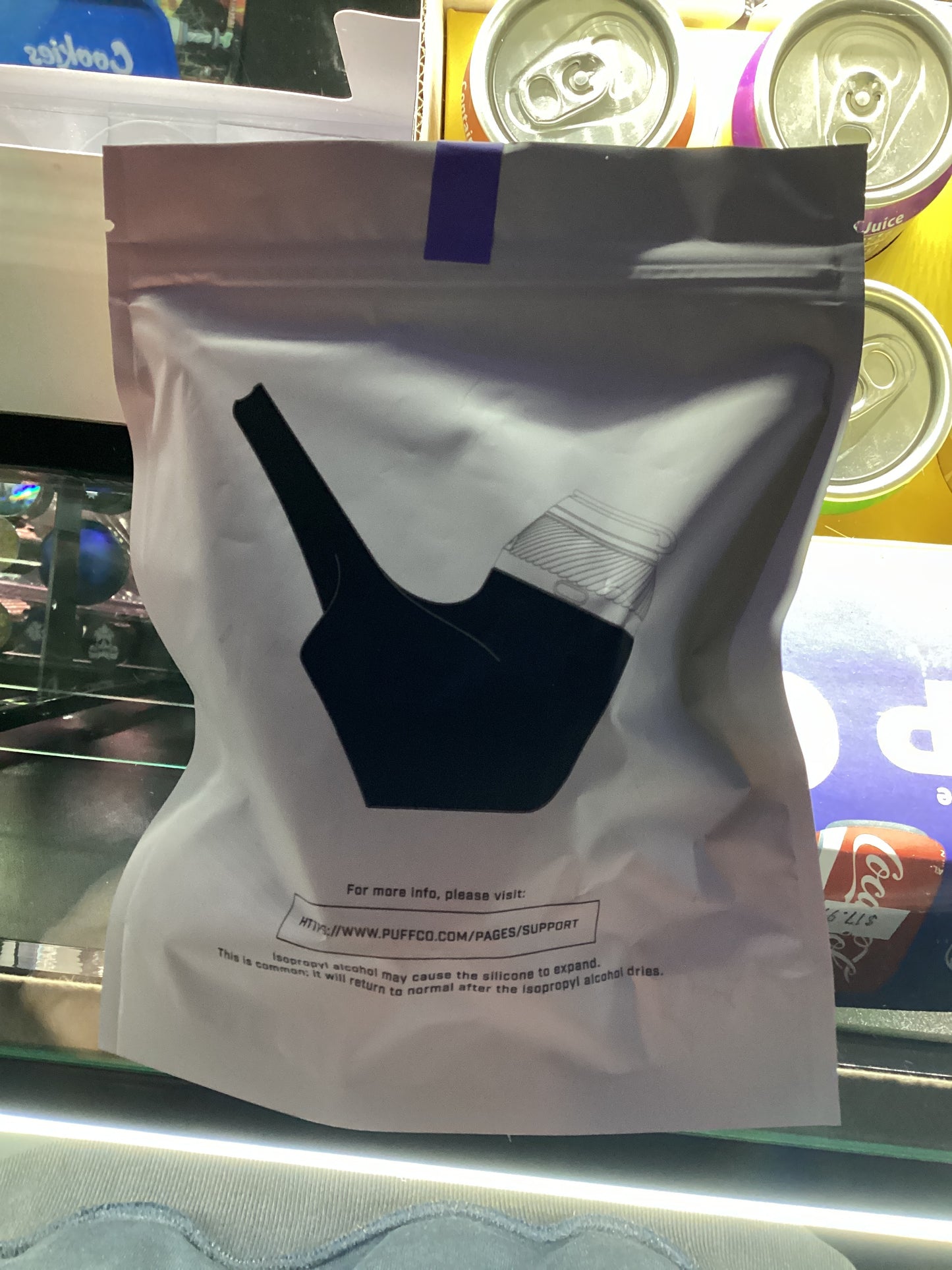 Puffco proxy silicone travel pipe purple