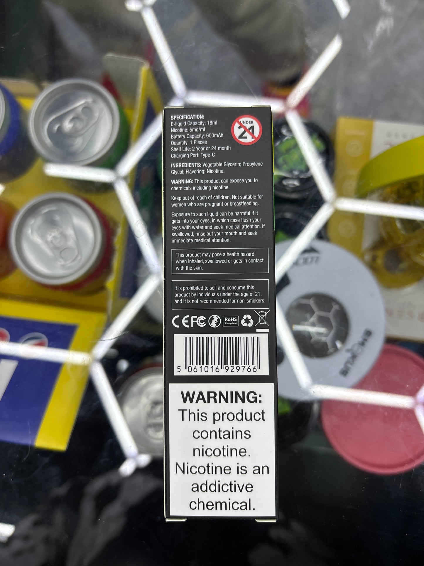 Al fakher crown bar grape mint 8000puffs