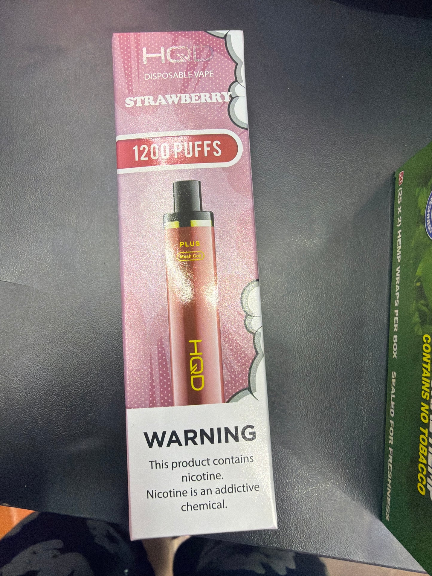 HQD 1200 puffs curvie plus Strawberry
