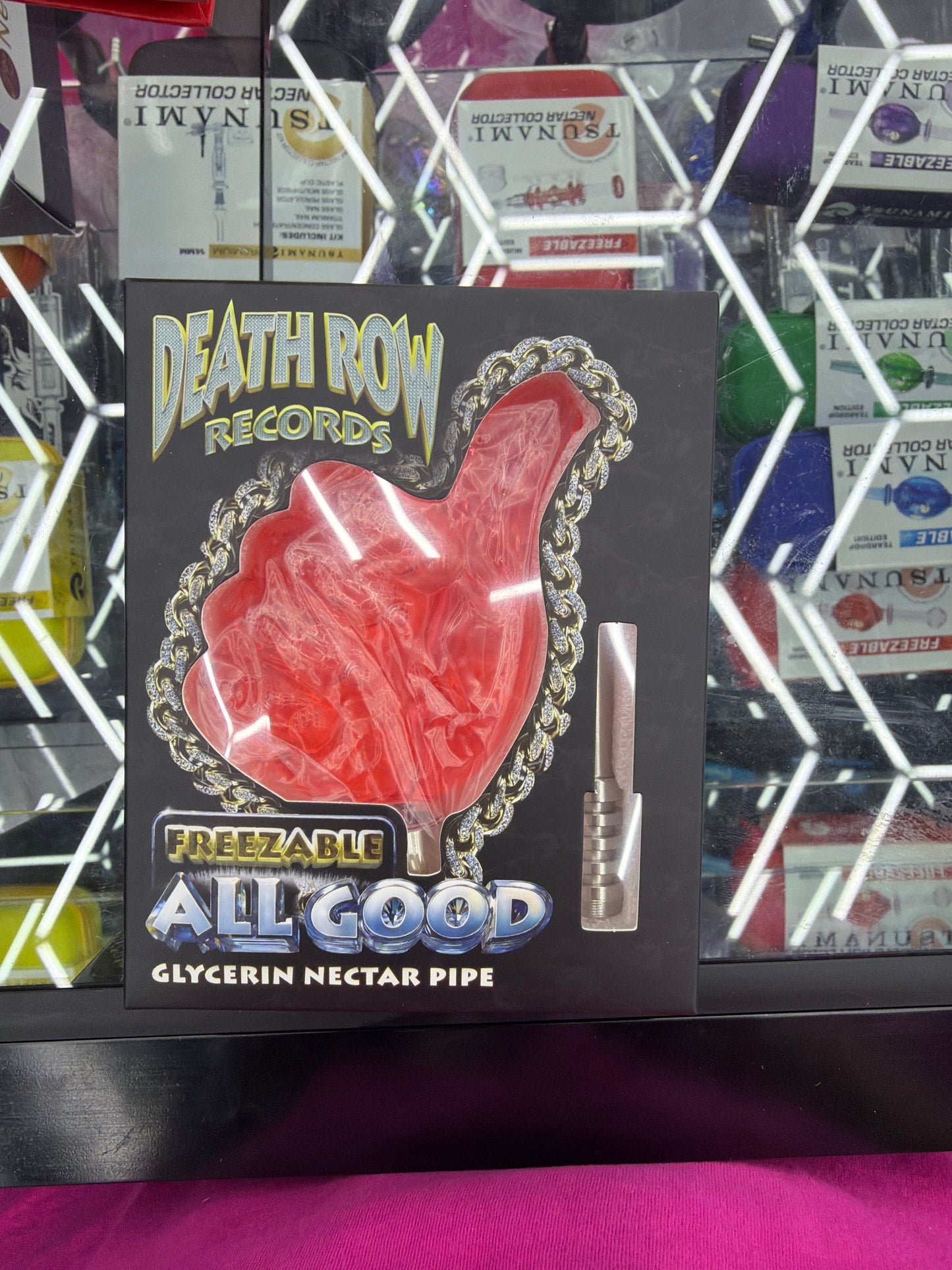 DEATH ROW RECORDS | 4" Freeze Thumbs Up Necture Pipe W/ Screw Tip