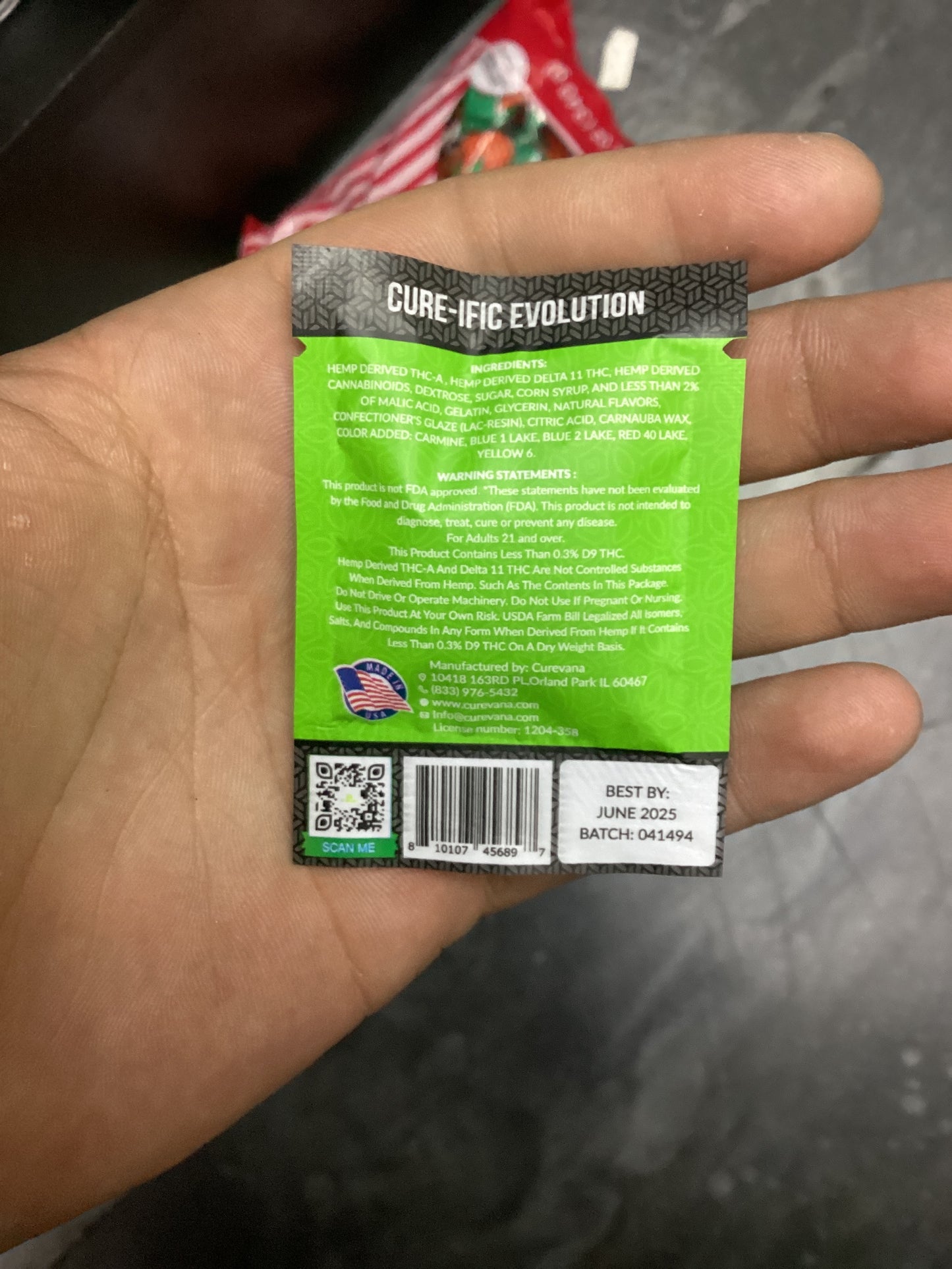 Curevanna thca gummy apple ring 100mg