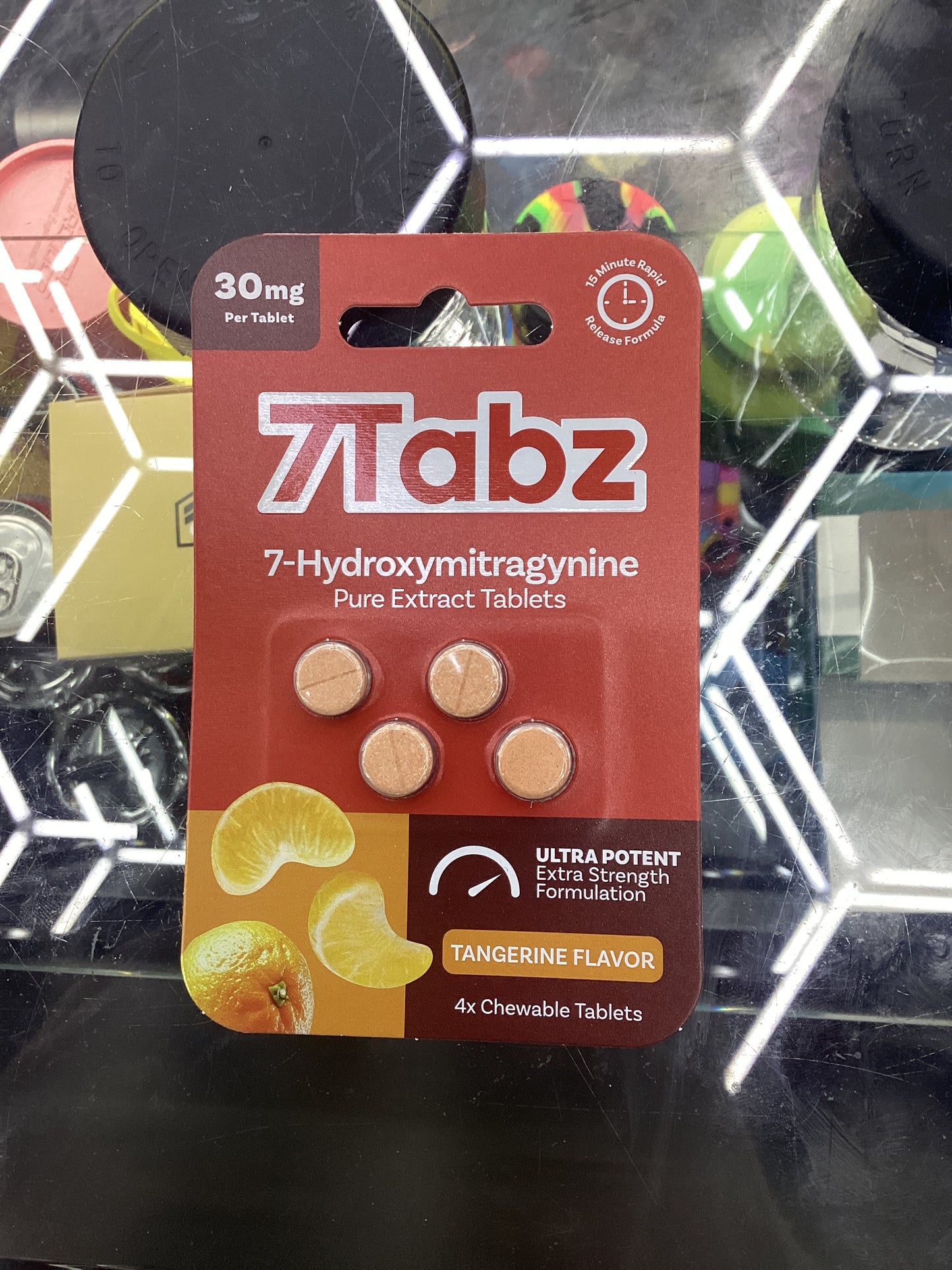 7 tabz extra strength 30mg tangerine flavor