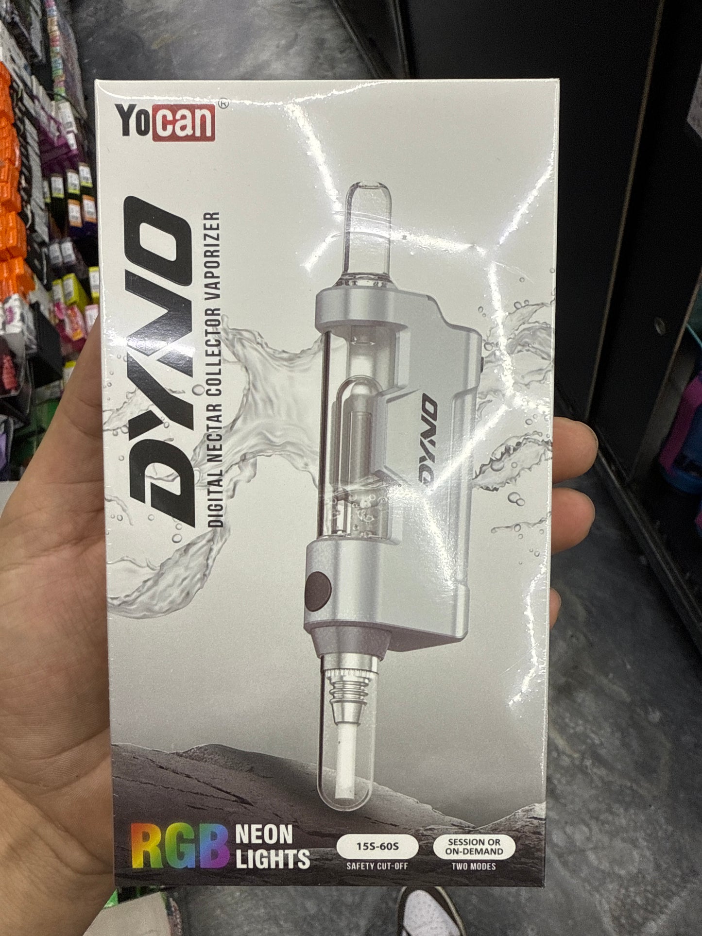 Yocan dyno digital nectar, collector vaporizer with water function perk white