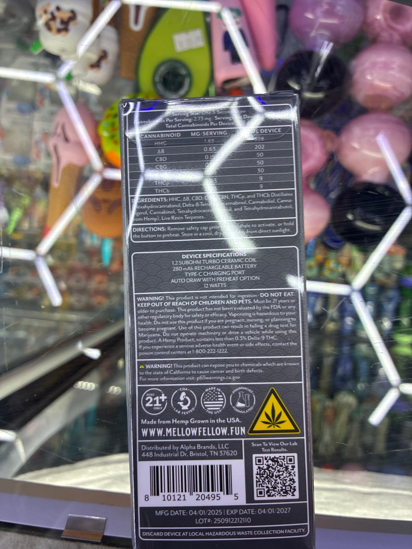 Mellow fellow gas mask, live resin indica