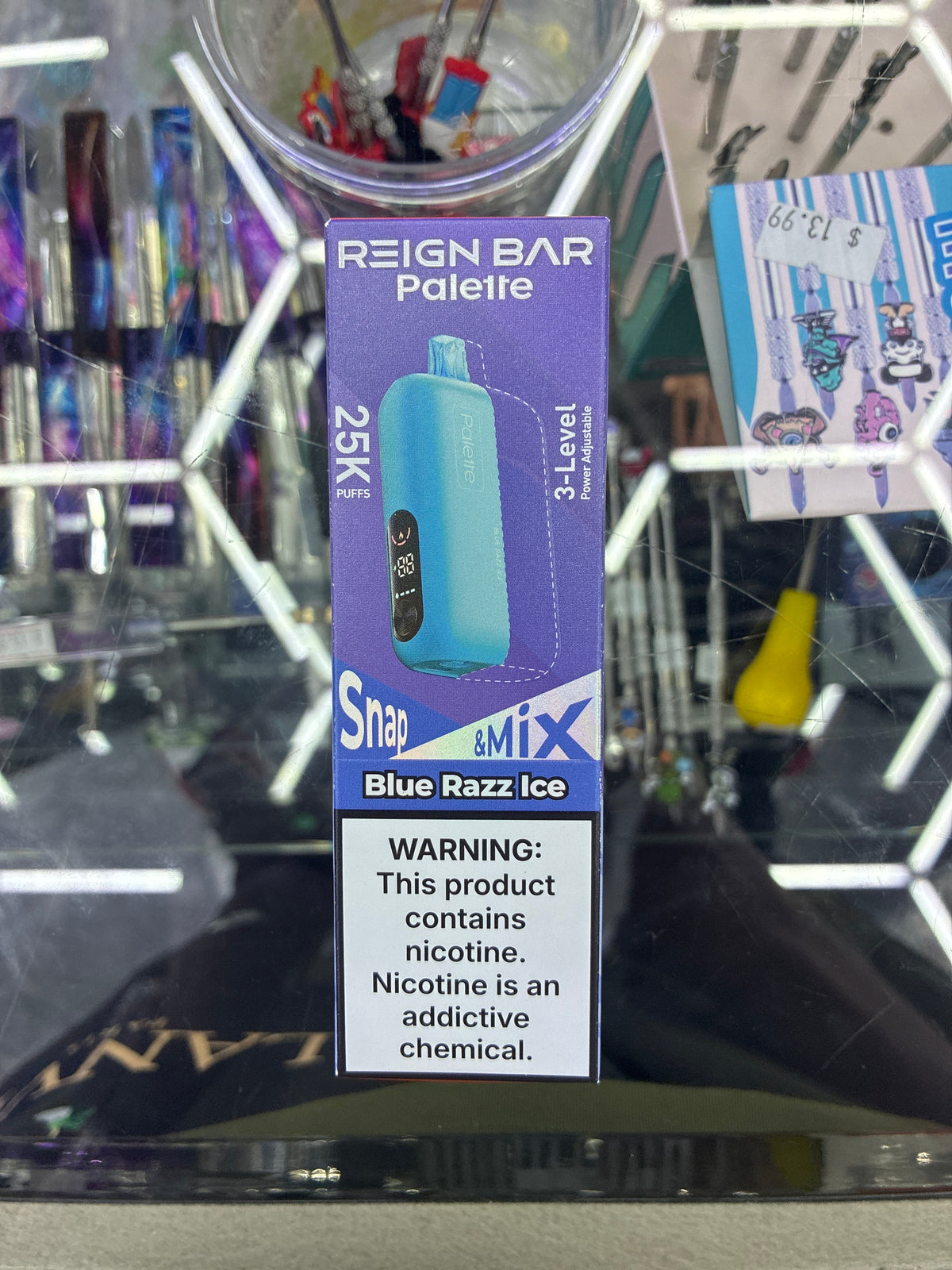 Reign bar palette snap & mix 25k puff blue razz ice