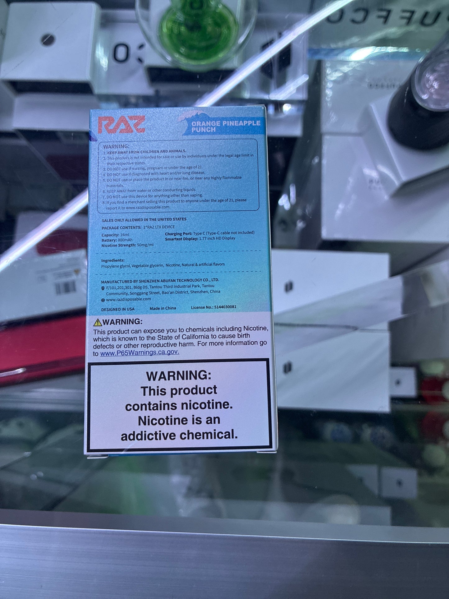 RAZ 25k orange pineapple punch