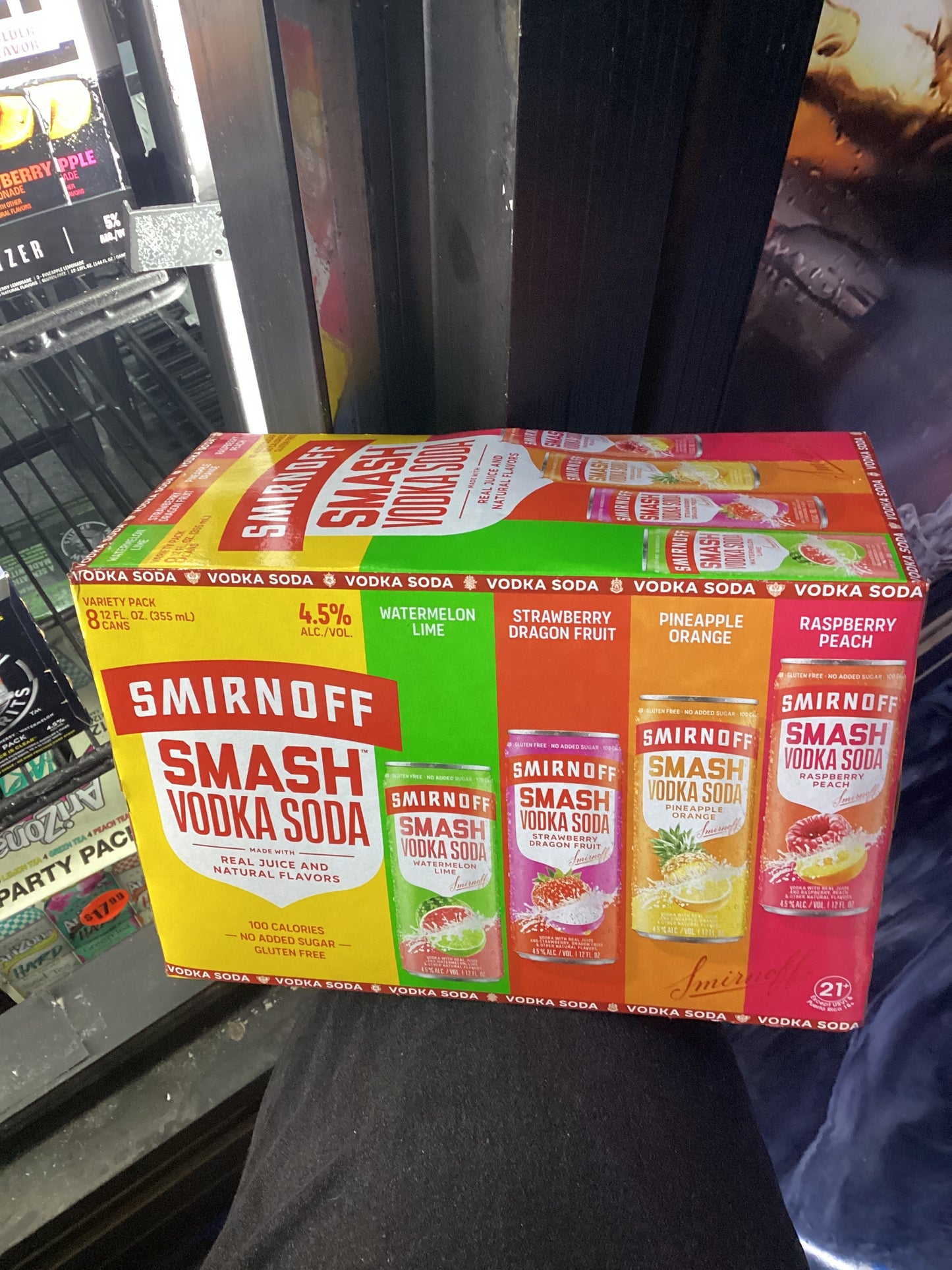 Smirnoff smash vodka soda variety 8 pack 12 oz