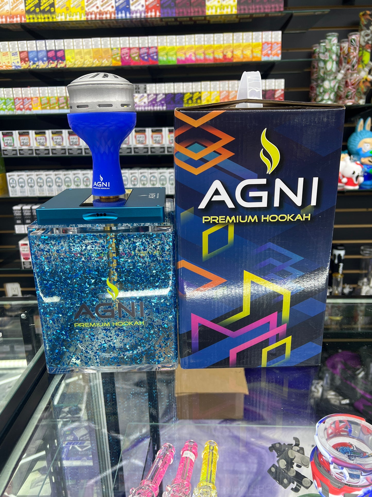 Agni hookah rock premium-blue
