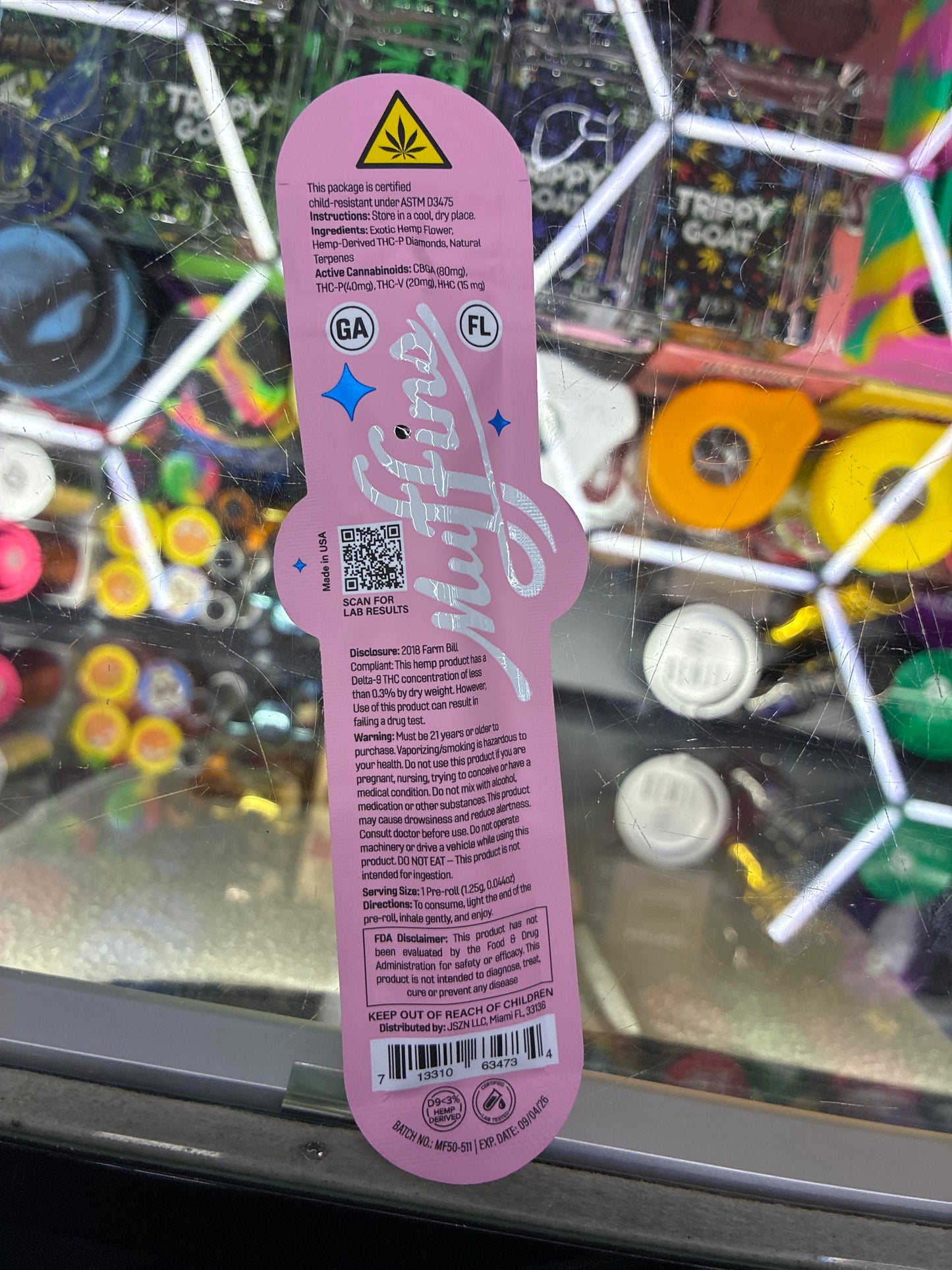 Muffin diamond sprinkled prerolls cereal milk hybrid