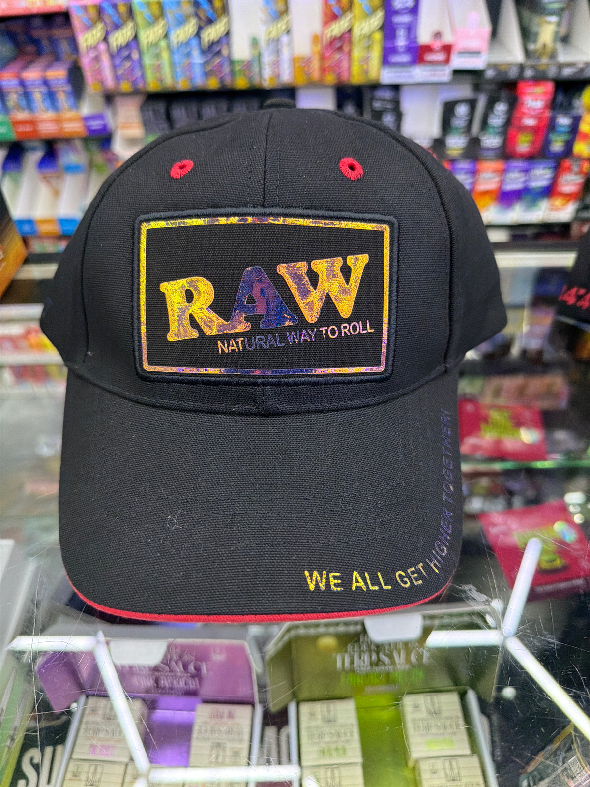 Raw galaxy cap with poker