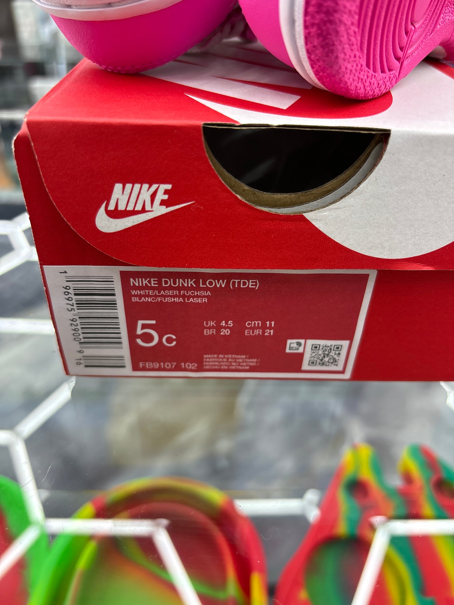 Nike dunk low tde )(white laser pink