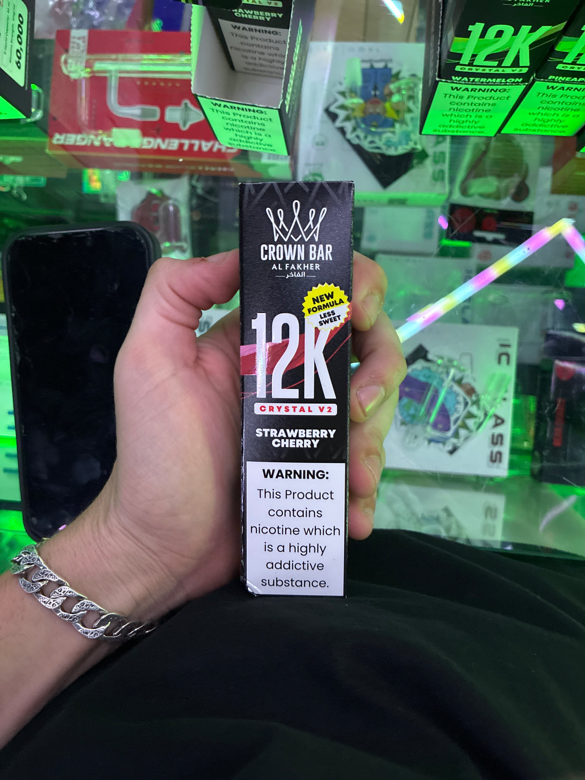 Al fakher Crystal V2 12k Strawberry Cherry