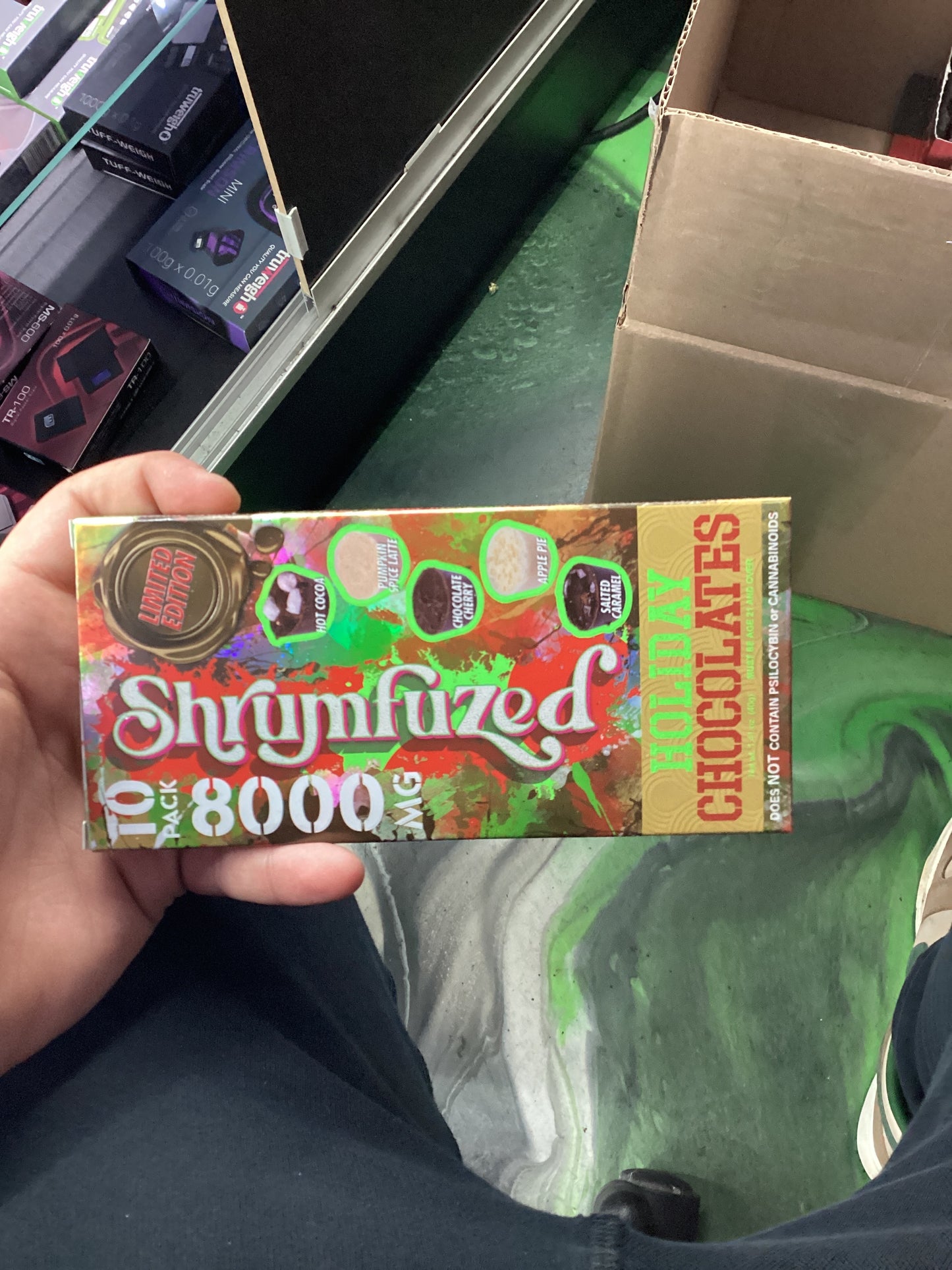 Shrumfuzed holiday chocolate 10pc 8000mg