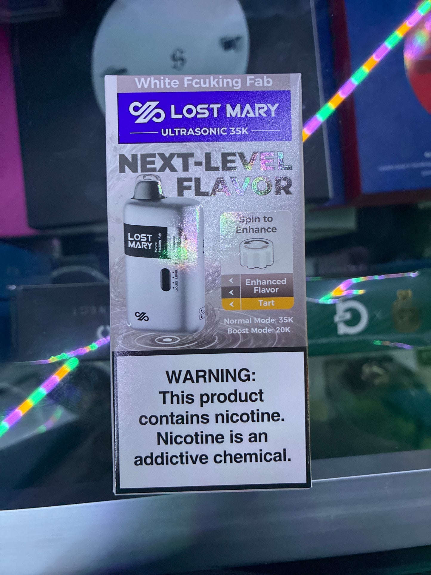 Lost Mary ultrasonic 35k next level flavor white fcuking fab