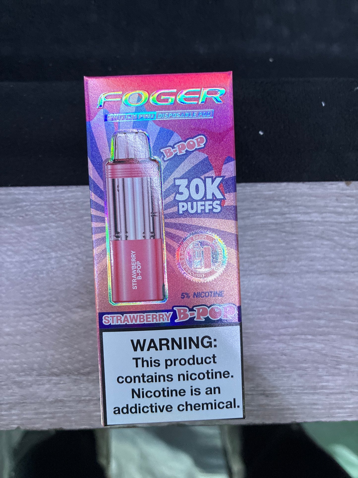 Fogger switch pro disposable pod 30k puffs strawberry bpop