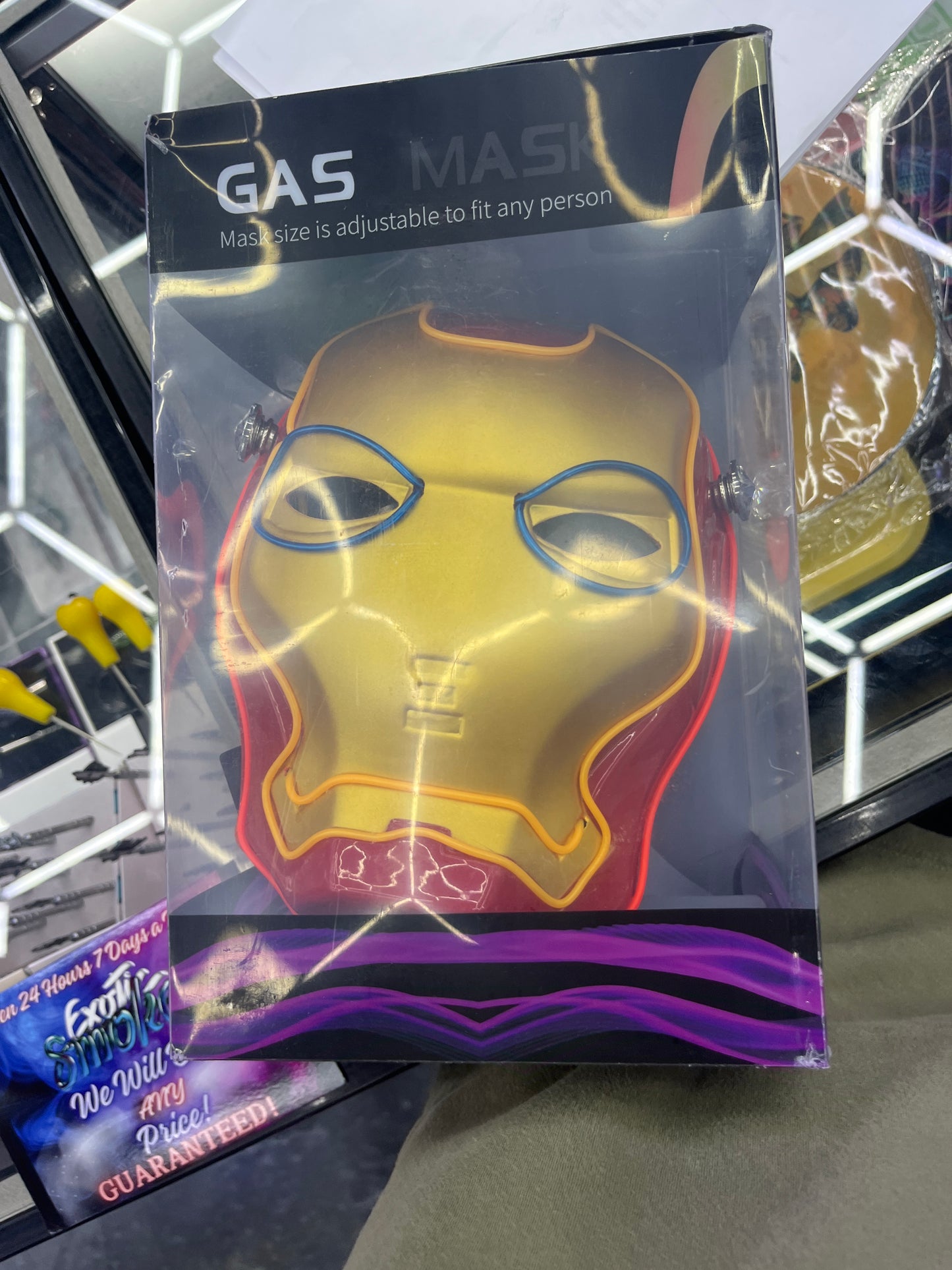 Idgaf led face gas mask