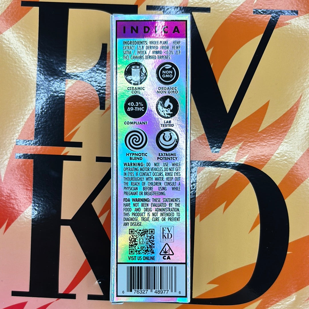 Fvkd exotics jelly roll, 3.5G indica Diamond sauce