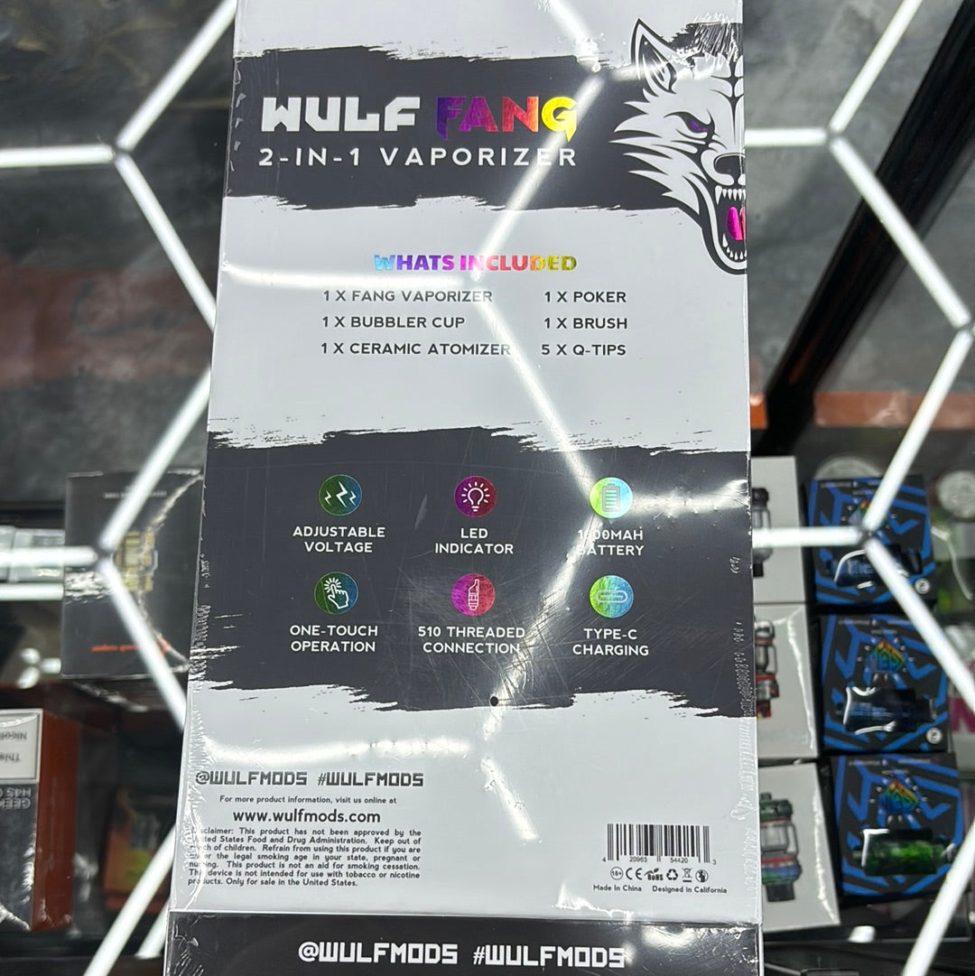 Wulf fang 2-in-1 vaporizer rainbow