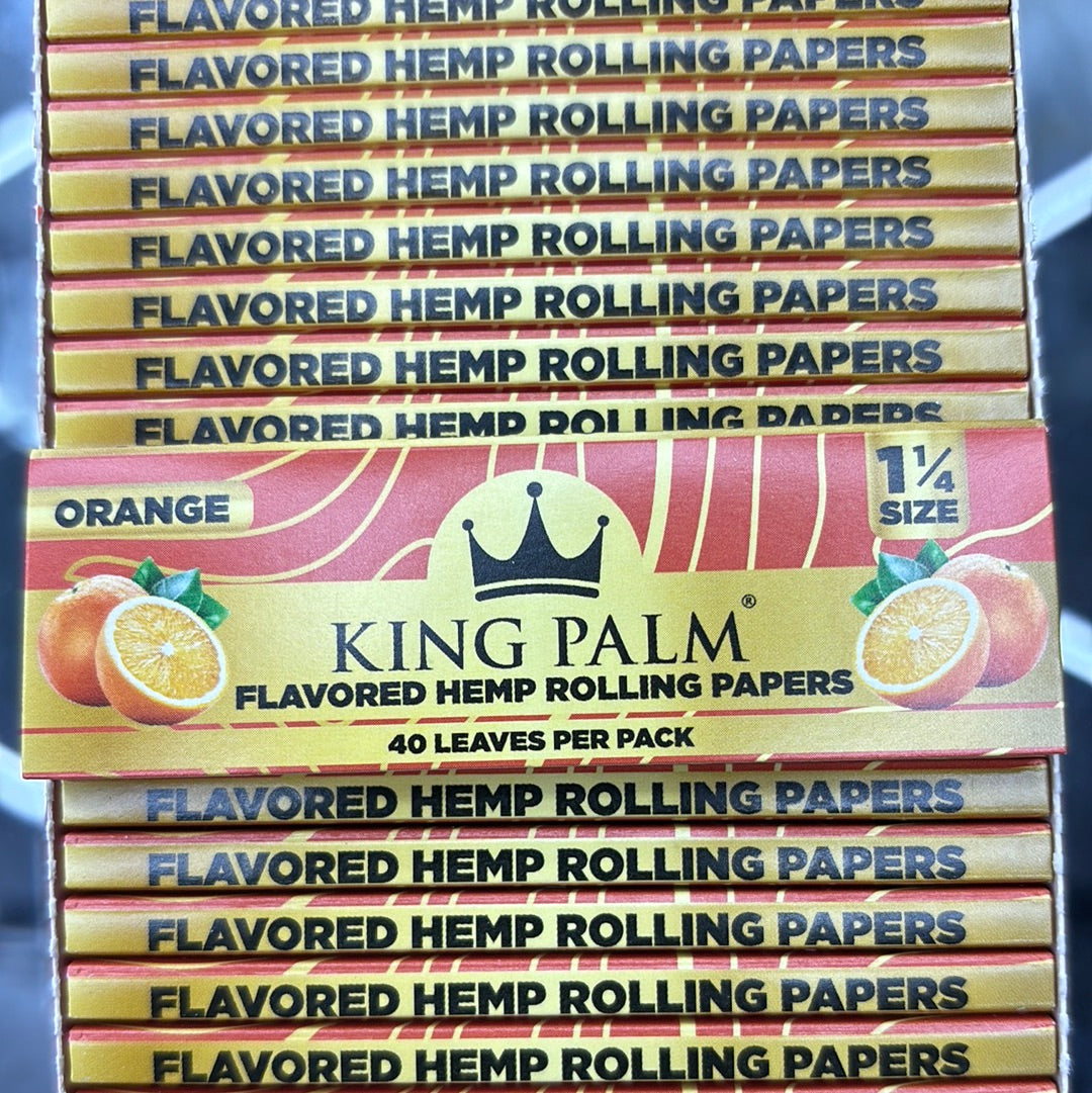 King palm, orange 1 1/4 rolling paper